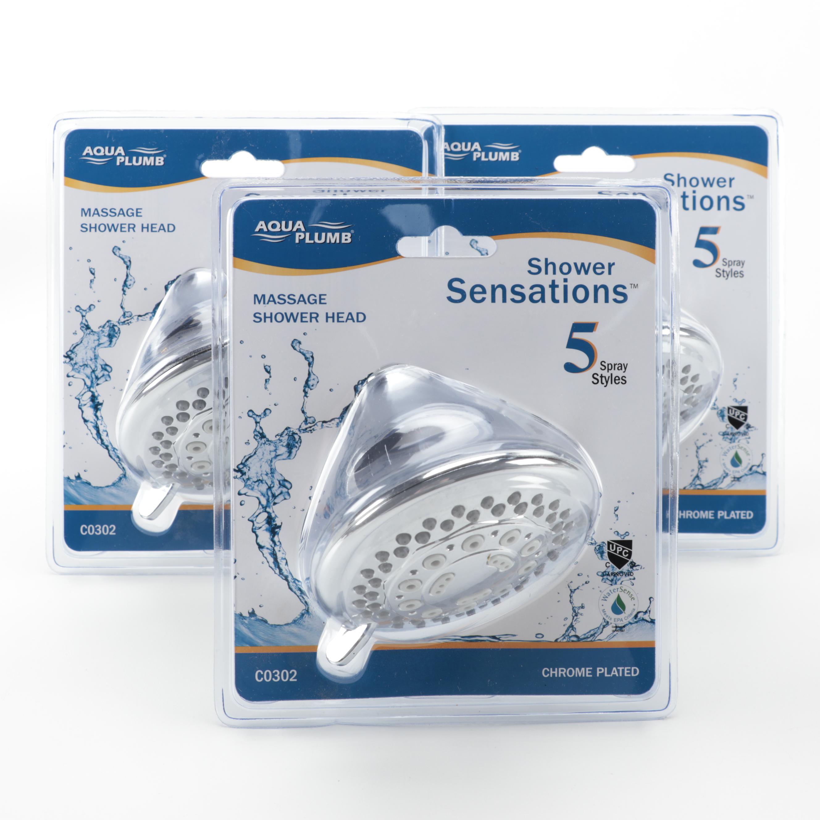 Chrome Towel Bars, Massage Showerheads and Toilet Paper Holders