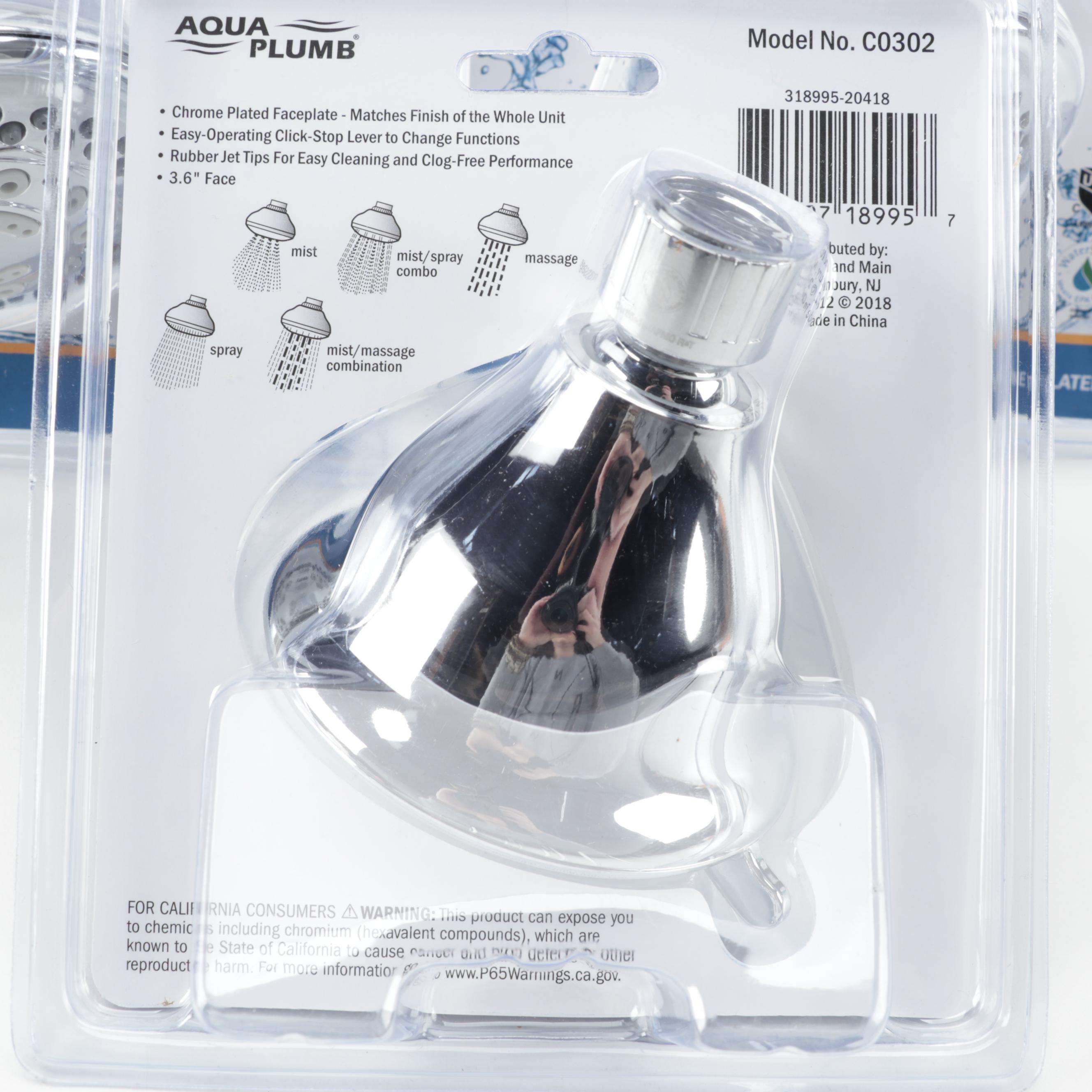 Chrome Towel Bars, Massage Showerheads and Toilet Paper Holders