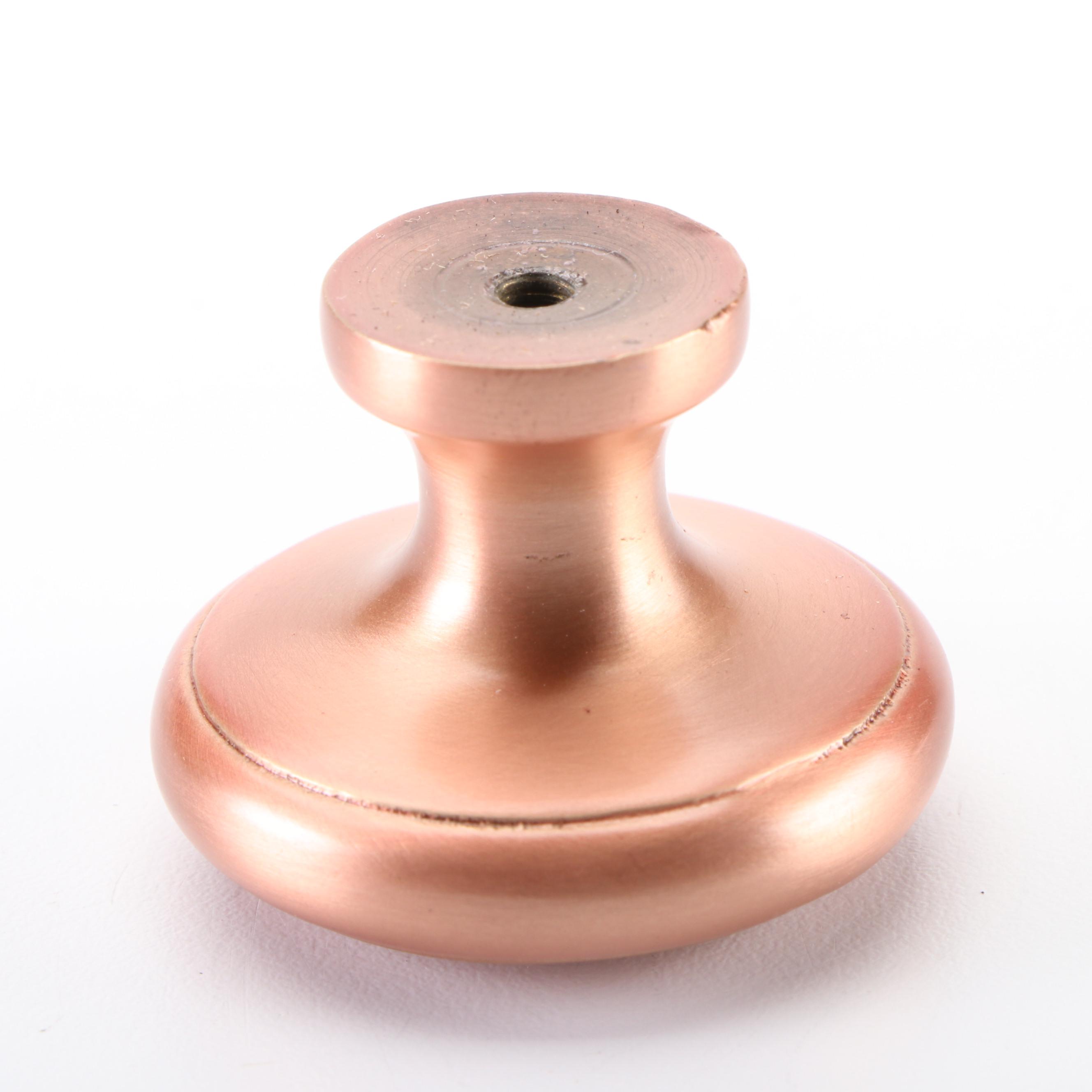 3.75'' Solid Brass Cabinet Pull and 1.50'' Brass Cabinet Knob in Satin Rose Gold