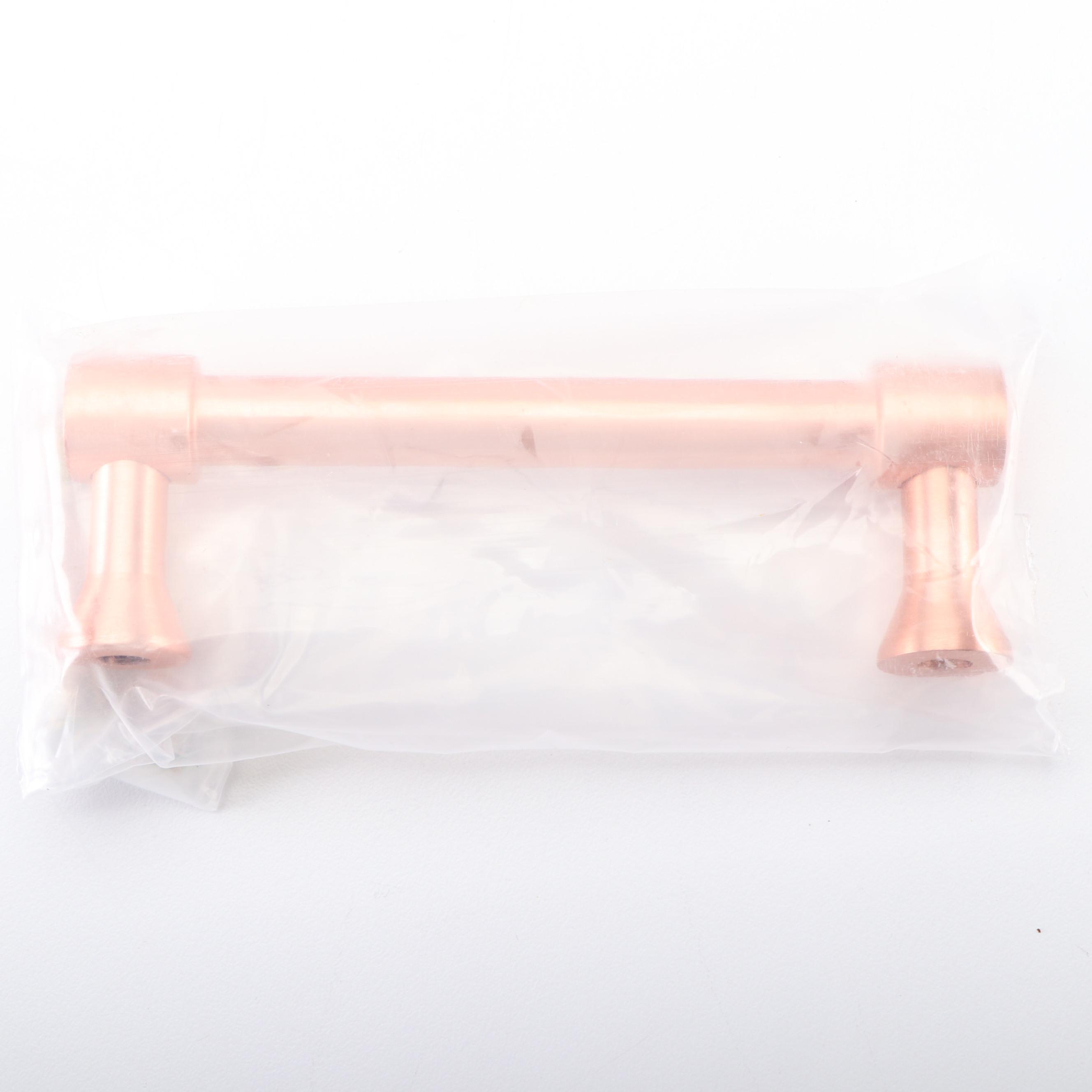 3.75'' Solid Brass Cabinet Pull and 1.50'' Brass Cabinet Knob in Satin Rose Gold