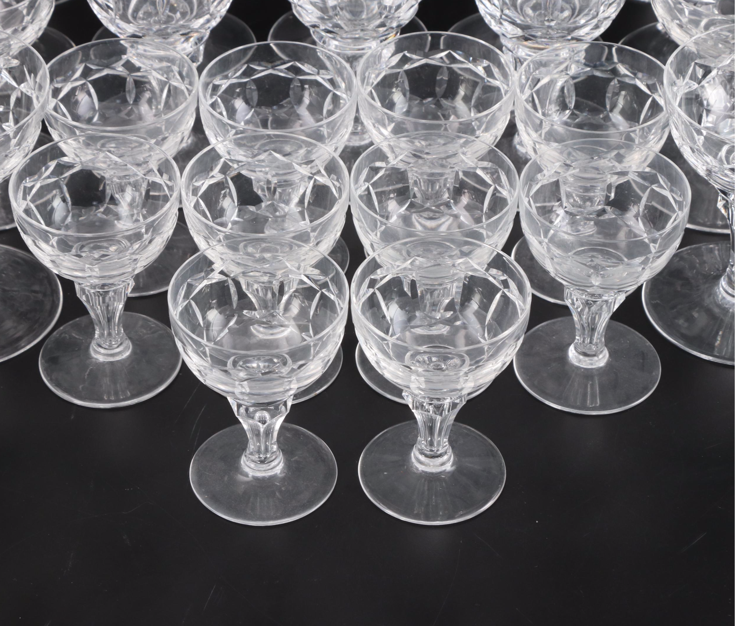 Royal Leerdam "Regal" Crystal Stemware, Mid to Late 20th Century