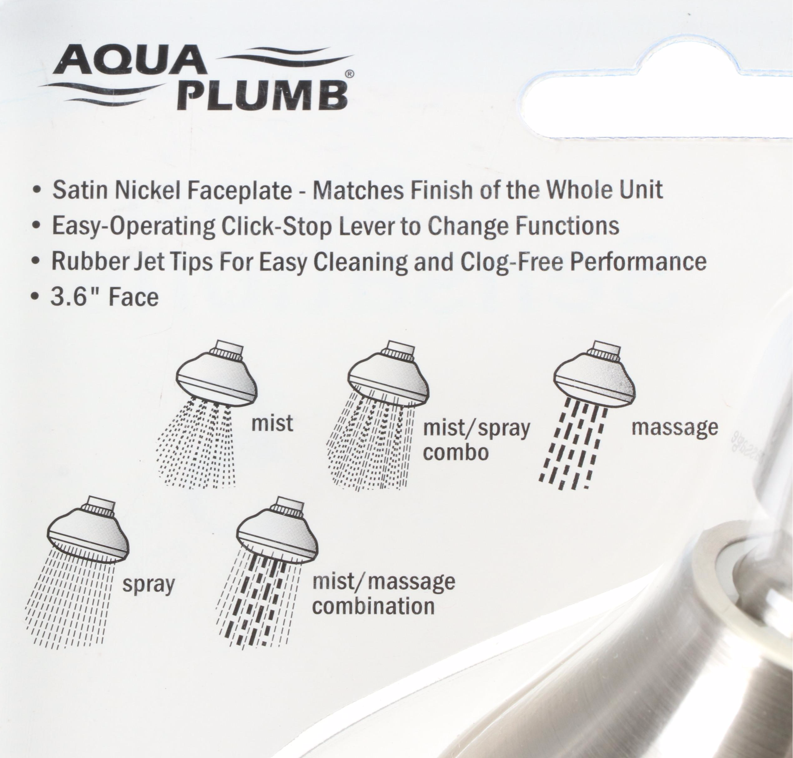 Satin Nickel Massage Showerheads, Chrome Towel Bars and Toilet Paper Holders