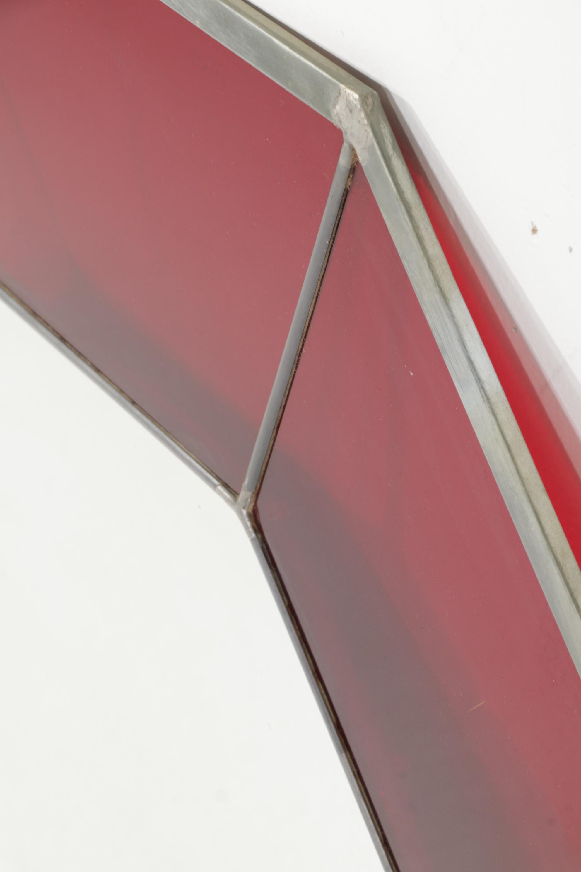 The Ohio State University Buckeyes Block Letter "O" Stained Glass Wall Mirror