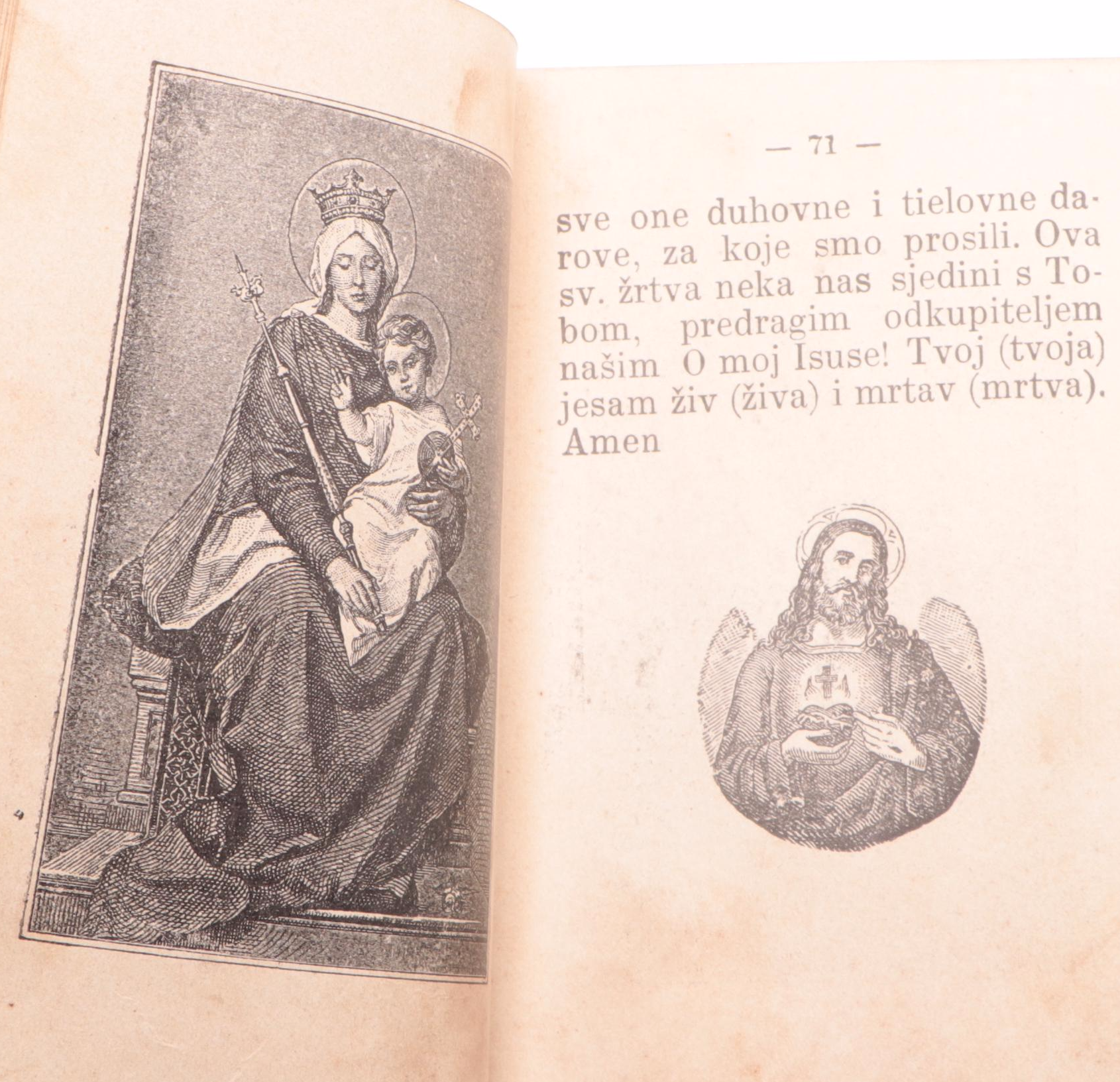 Croatian "The Bell of Heaven or the Call to Piety" Prayer Book, Late 19th C.