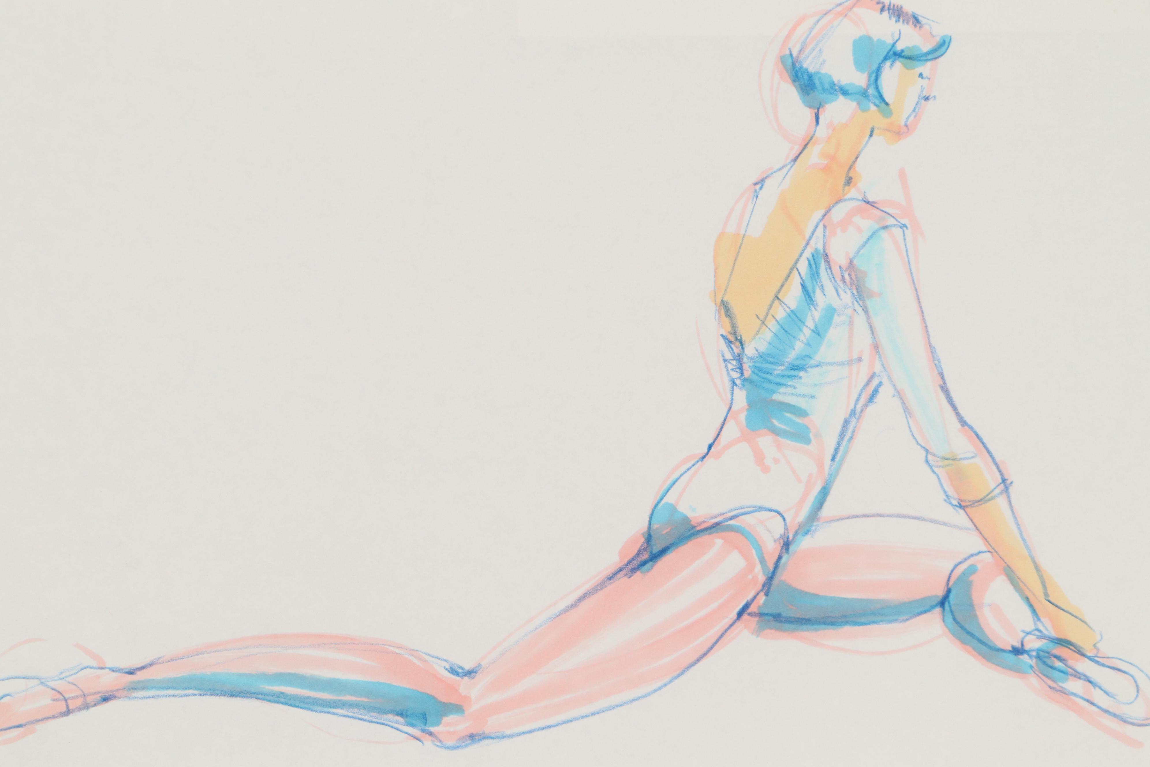 Margaret Voelker-Ferrier Watercolor Paintings of Figure Studies