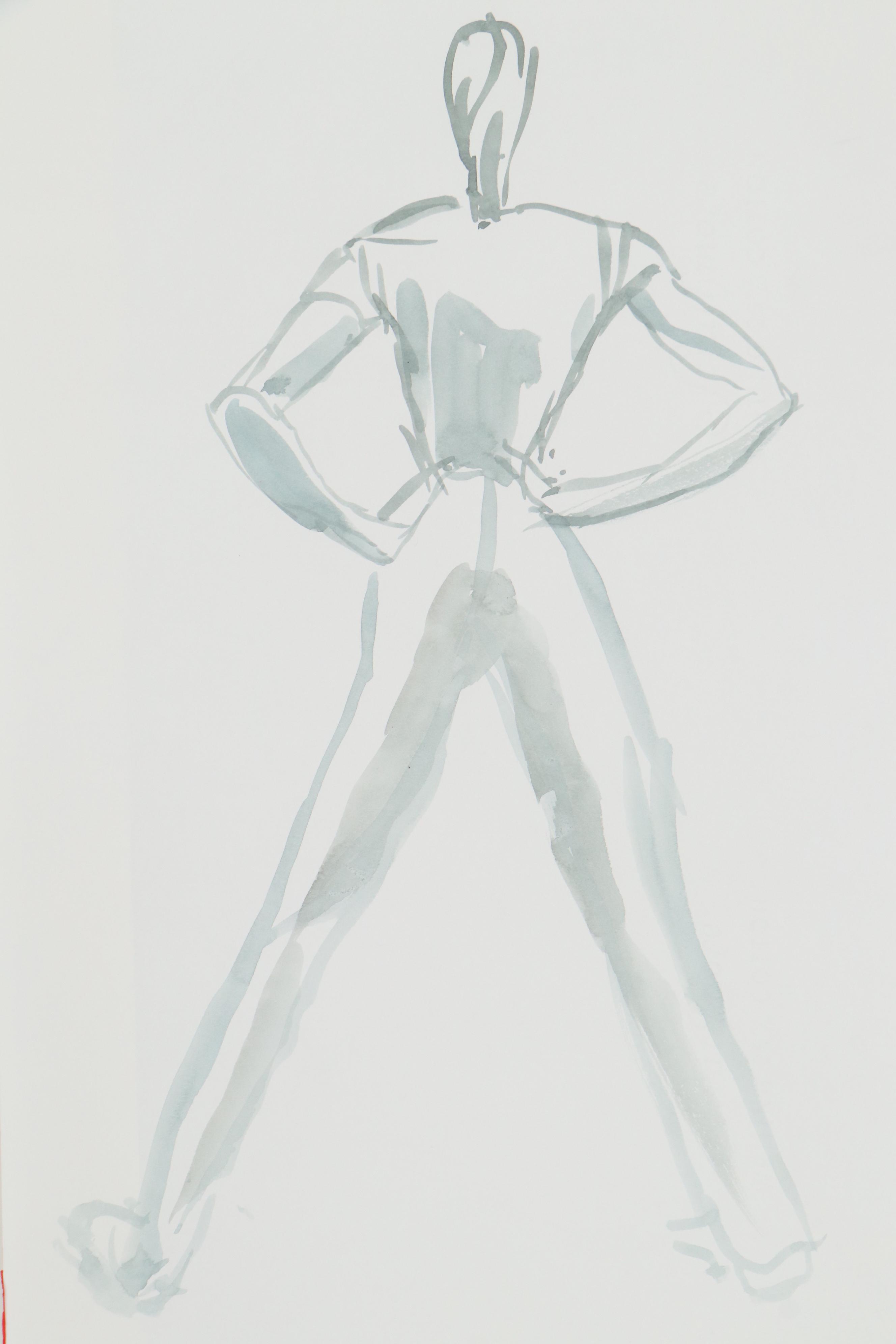 Margaret Voelker-Ferrier Watercolor Paintings of Figure Studies