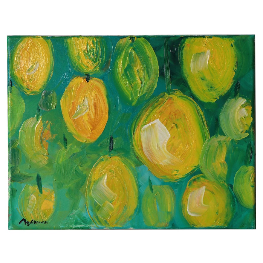 Claire McElveen Oil Painting "Lemon Tree," 2021