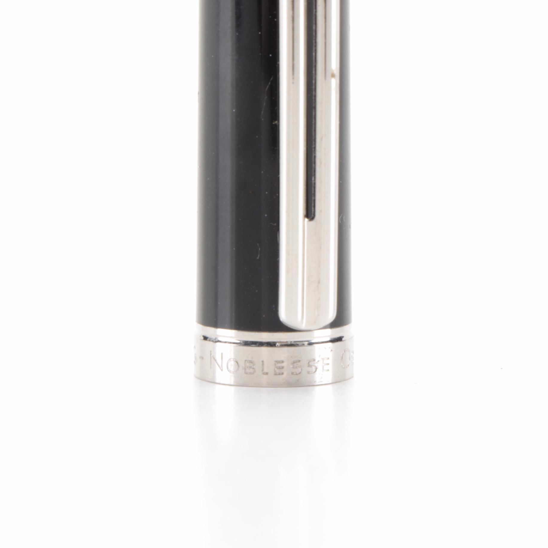 Montblanc "Noblesse Oblige" Black Resin Rollerball Pen