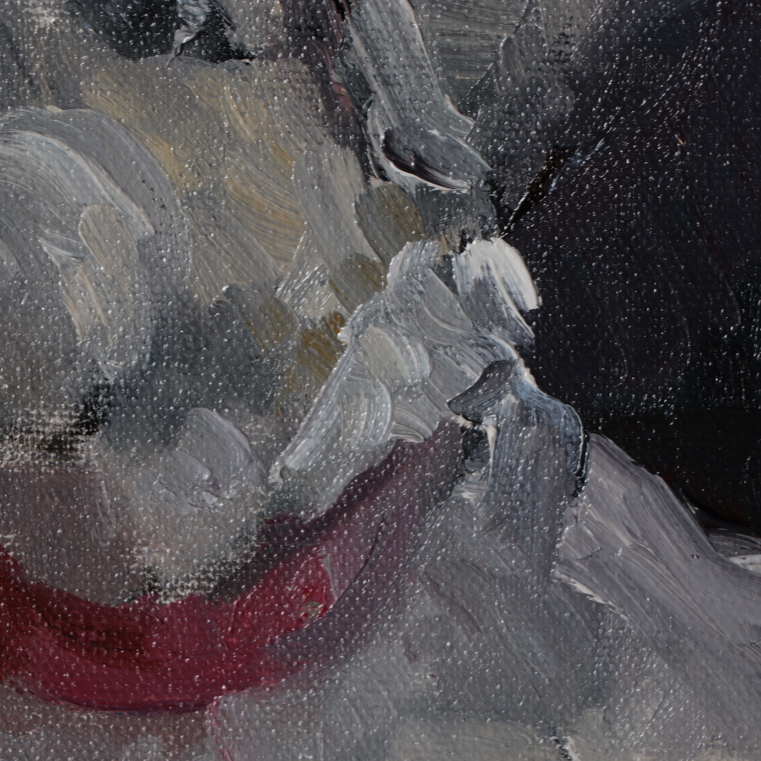 Sally Rosenbaum Canine Oil Painting "My Guy," 2021