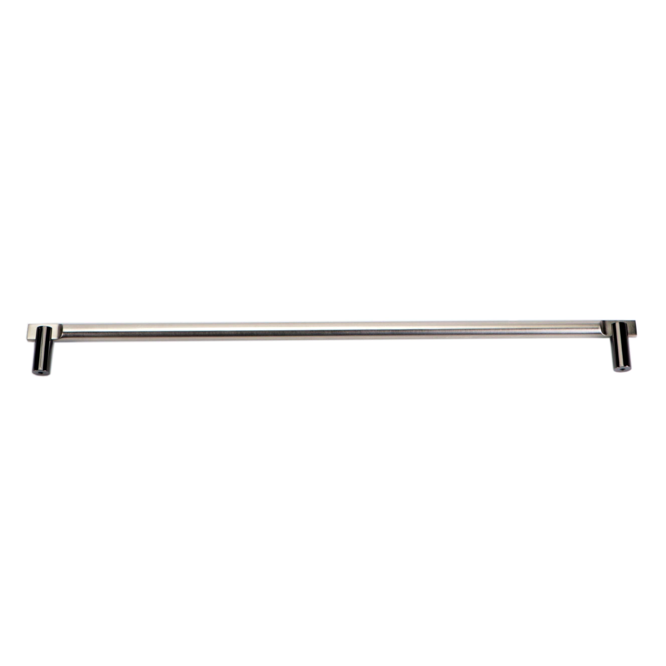 24'' Round Modern Style Brass Appliance Pull in Brushed and Black Nickel Finish