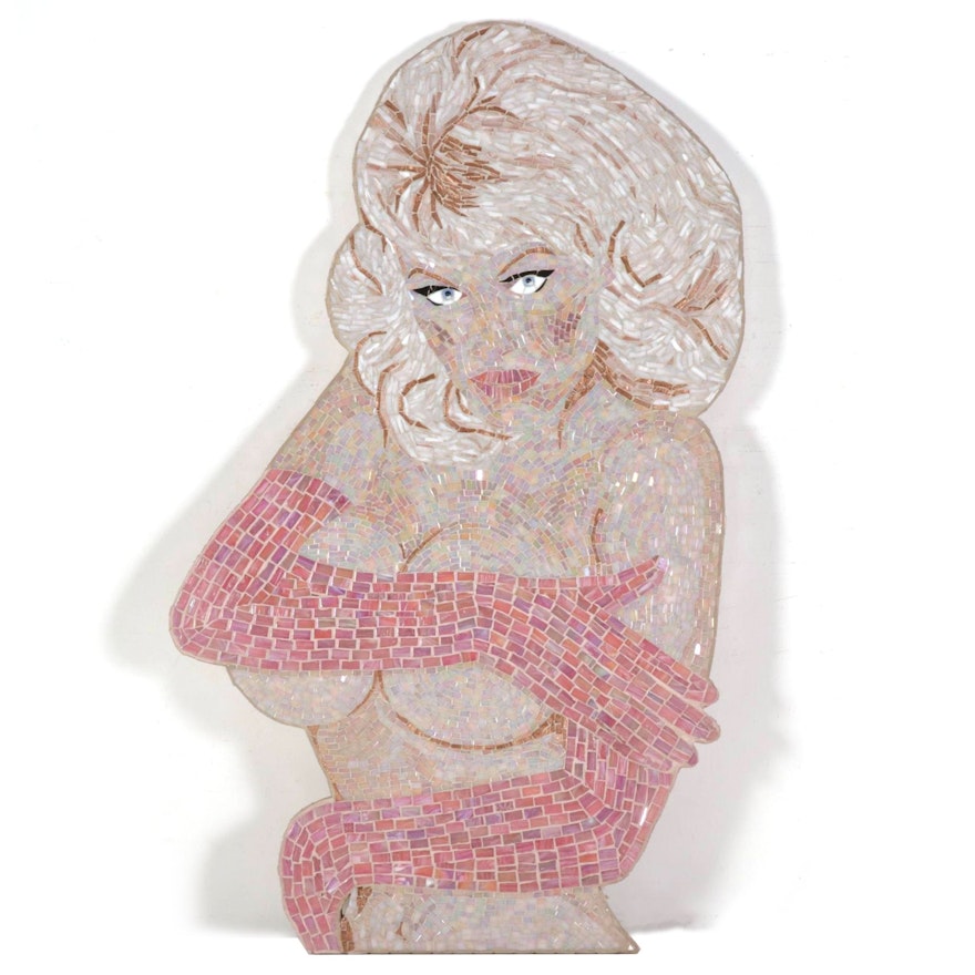 Mosaic Glass Wall Hanging of Anna Nicole Smith