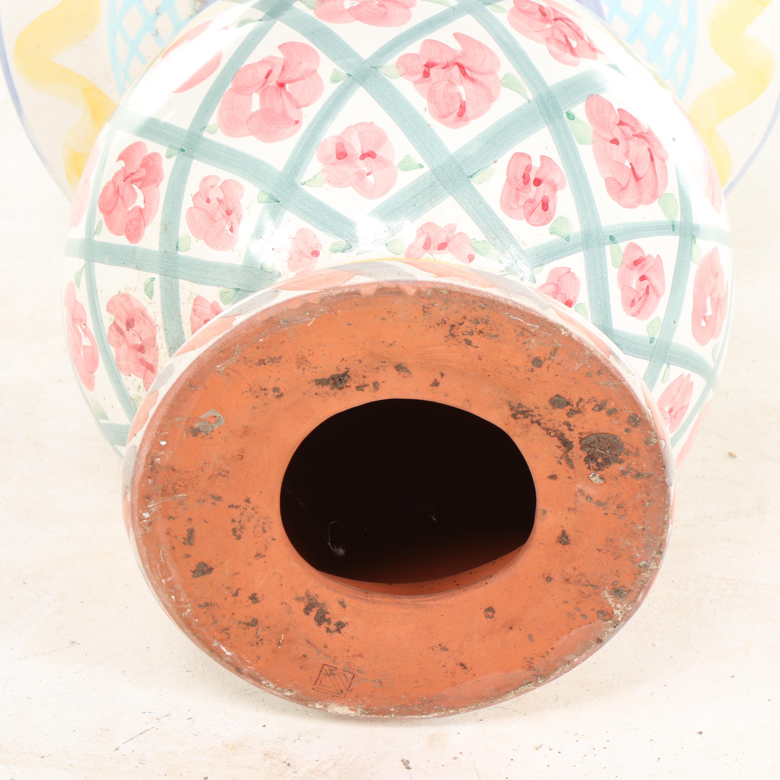 Mackenzie-Childs Hand-Painted Earthenware Side Table