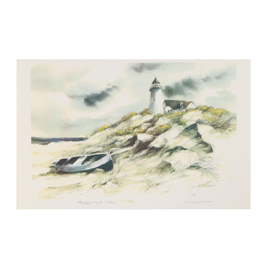 Robert Fabe Giclée "Peggy's Cove," Late 20th Century