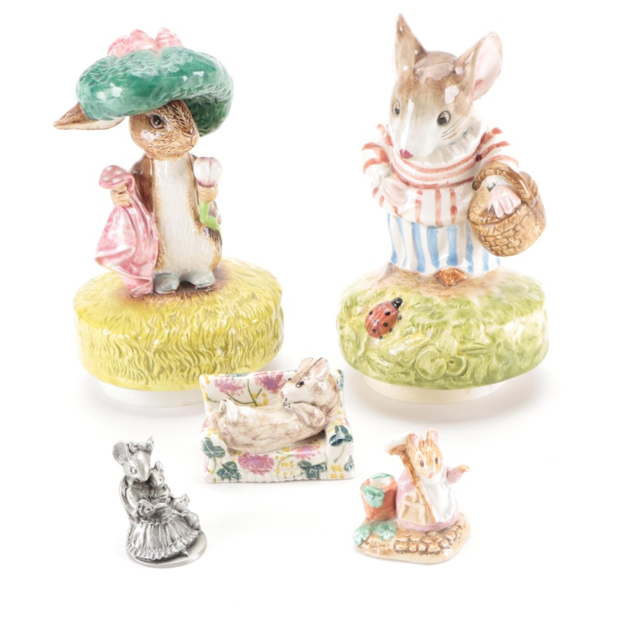 Schmid Beatrix Potter Porcelain Musical Figurines and More