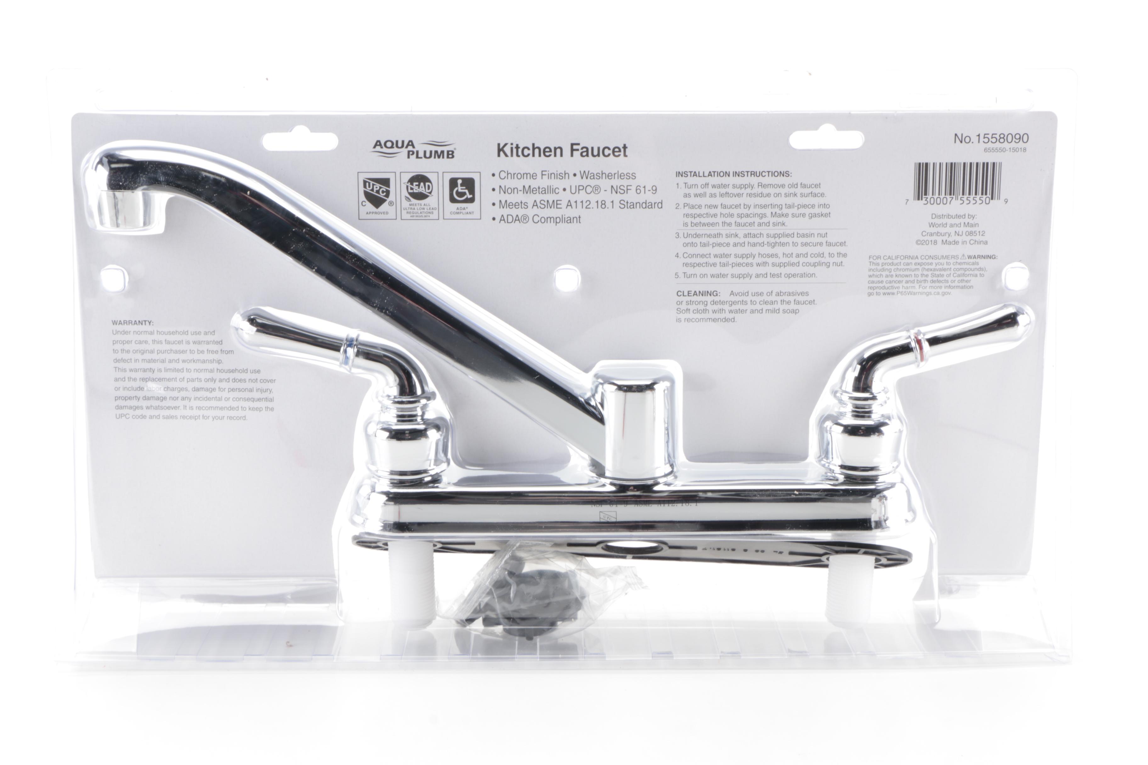 Kitchen Faucet Sets, Showerhead, Toilet Paper Holder and Towel Bar