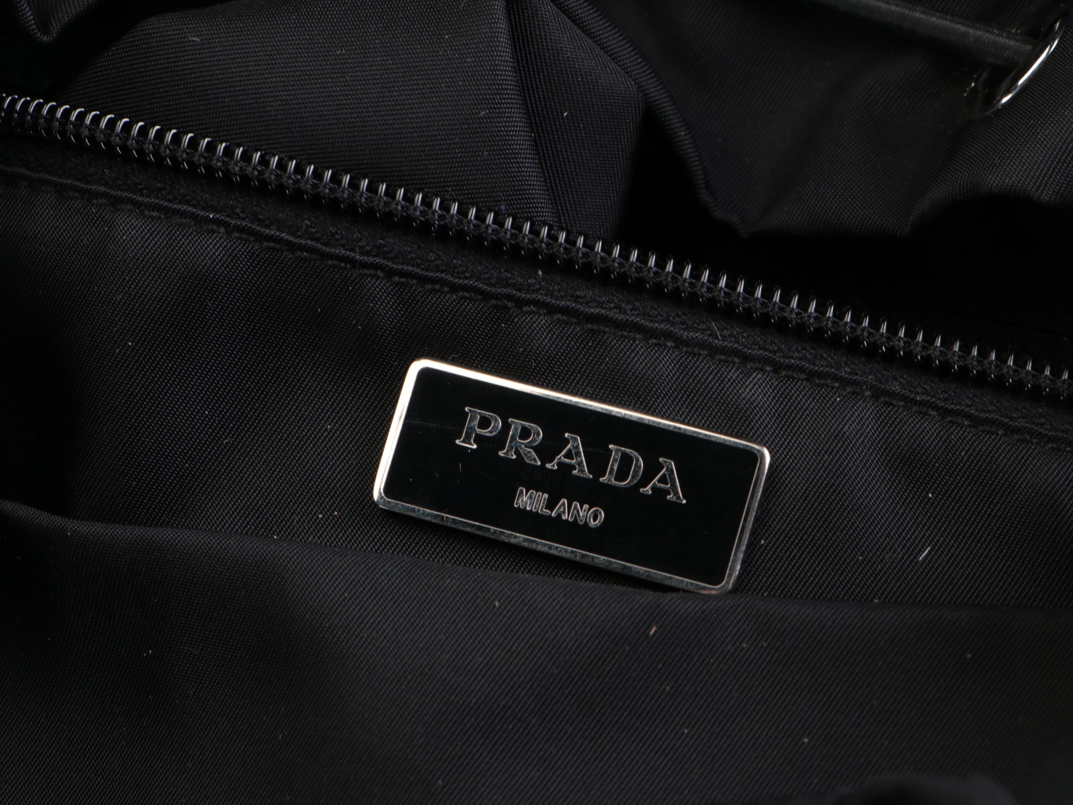 Prada Double-Buckle Backpack in Black Tessuto Nylon