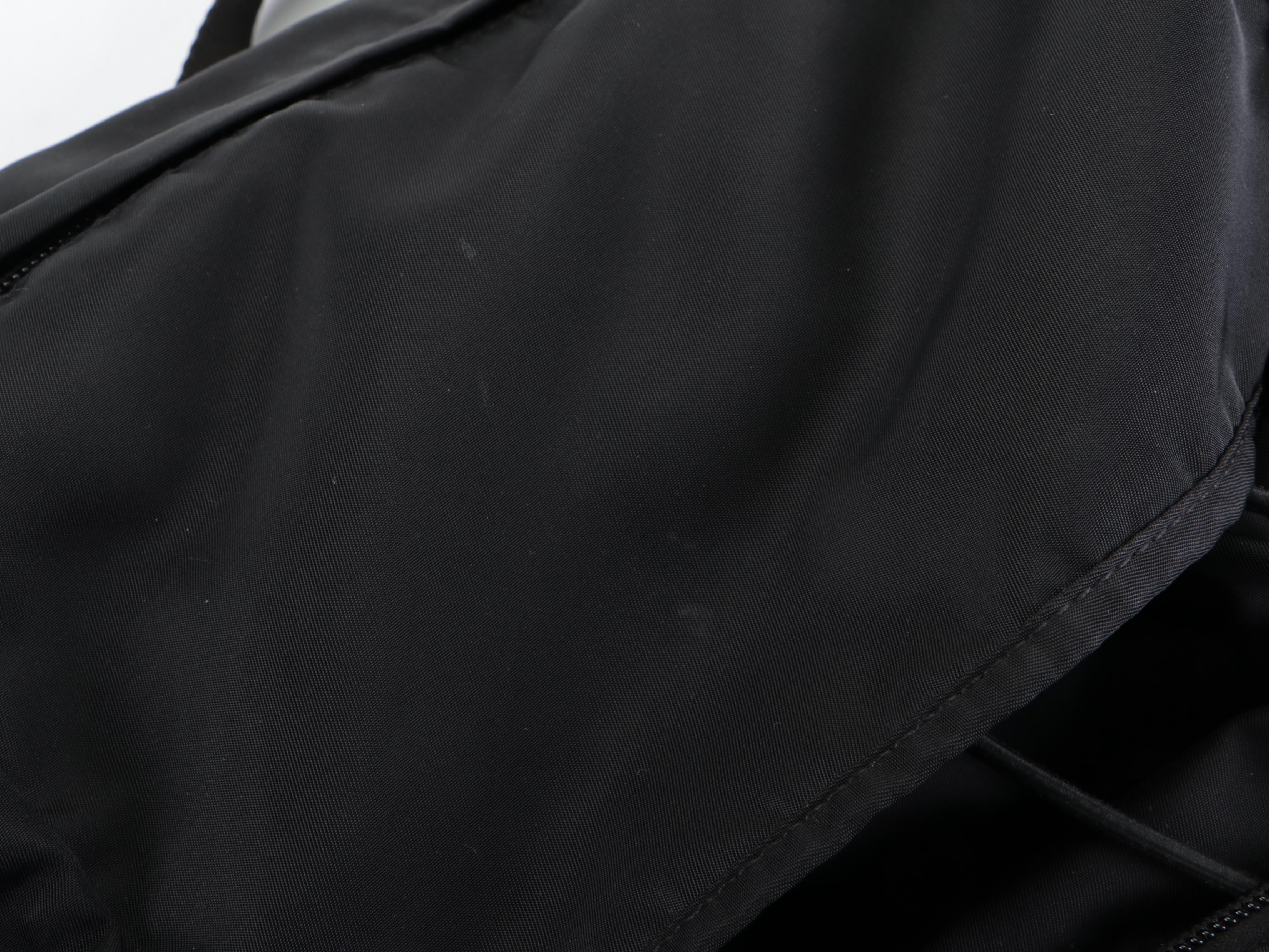 Prada Double-Buckle Backpack in Black Tessuto Nylon