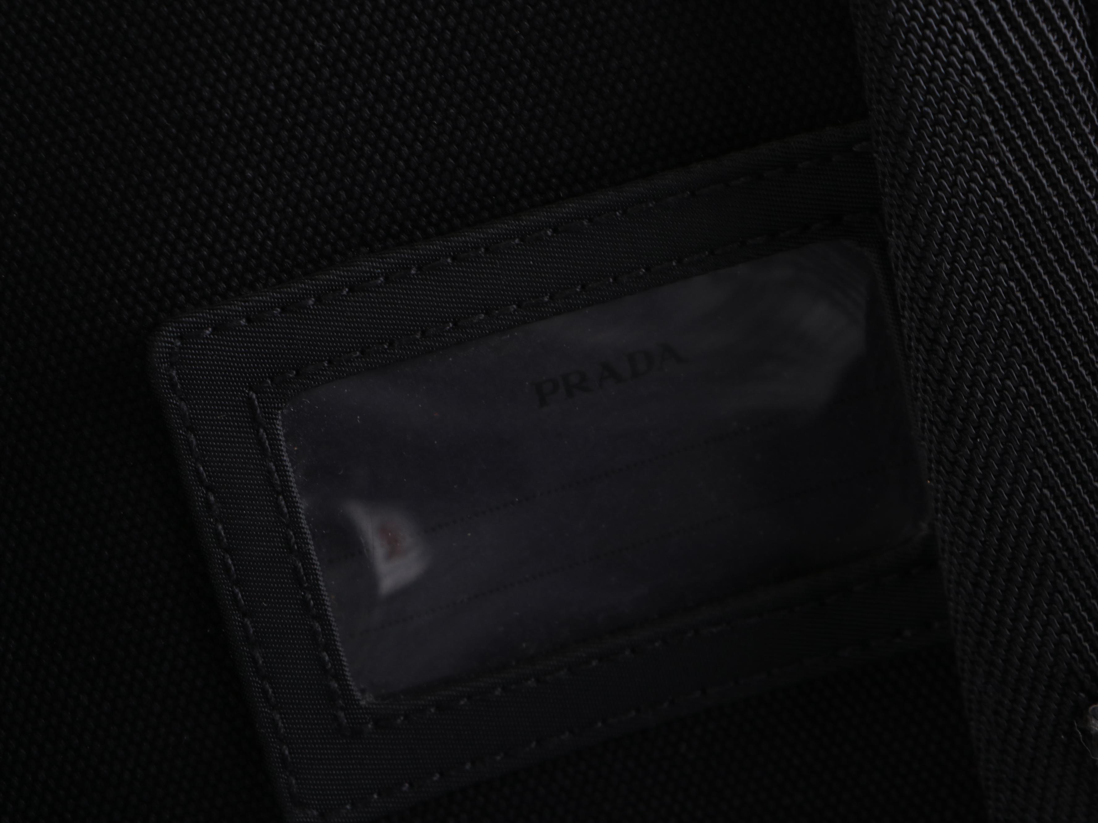Prada Double-Buckle Backpack in Black Tessuto Nylon