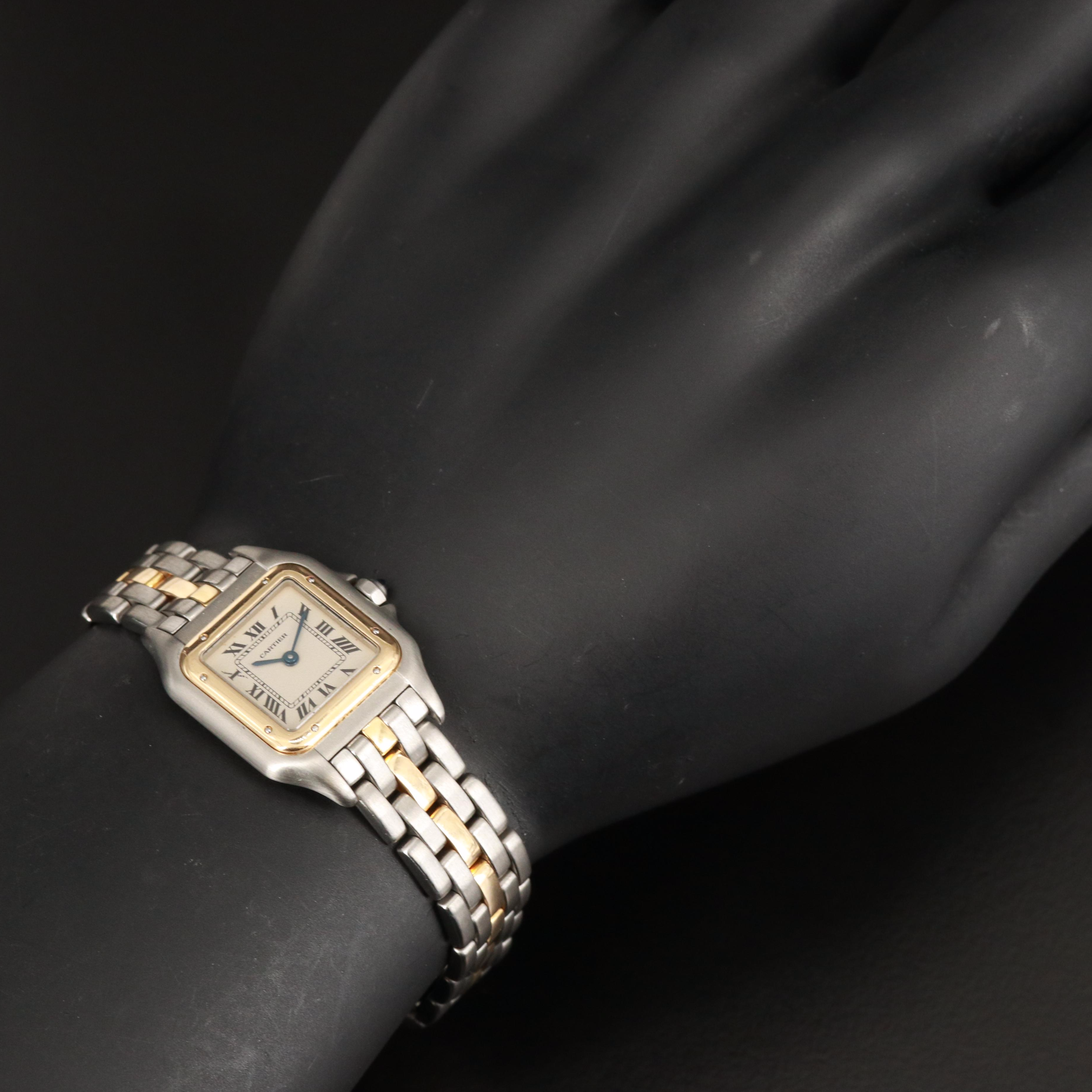 Cartier Panthere 18K and Stainless Steel Quartz Watch