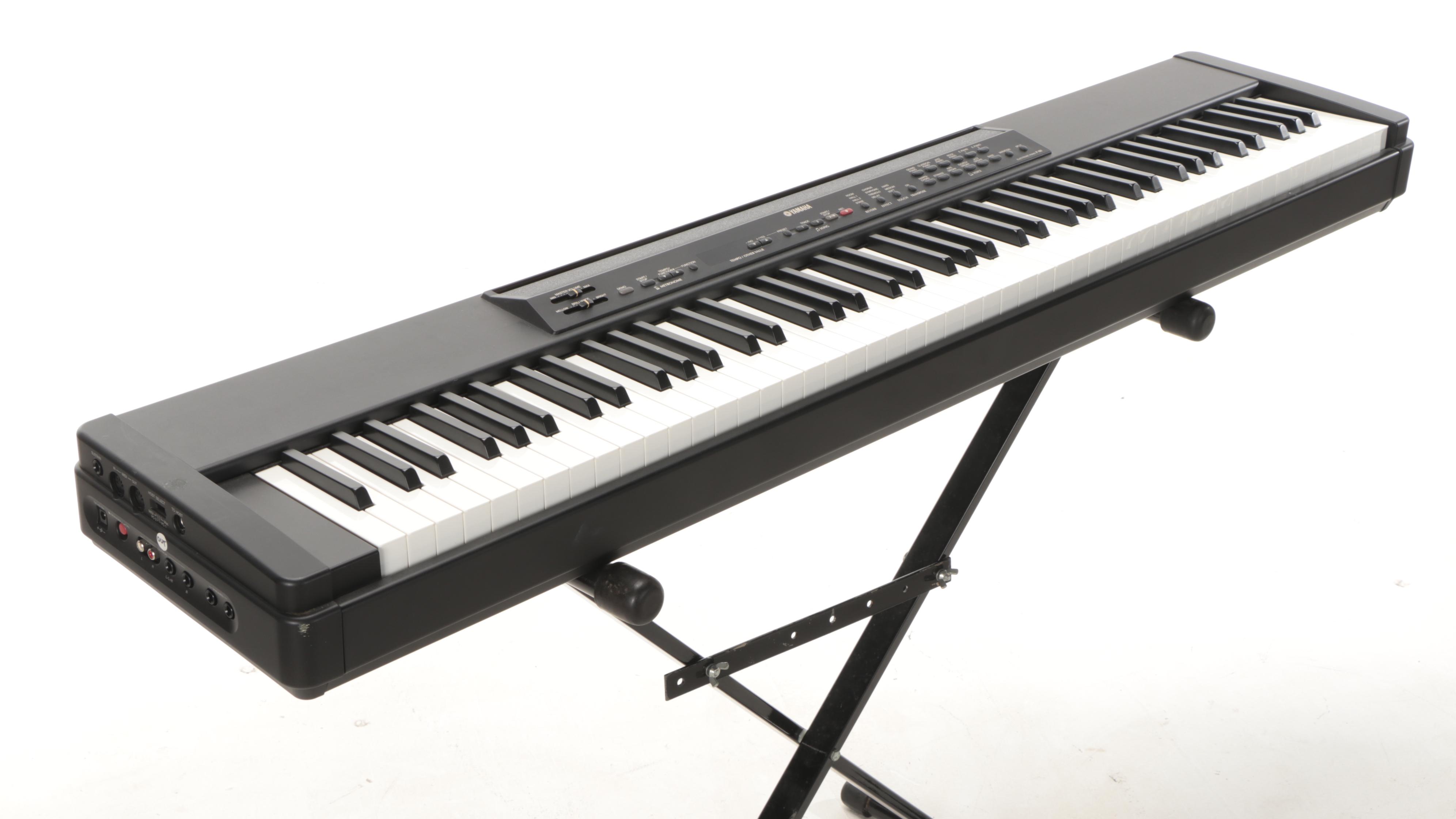 Yamaha P-80 88-Key Electric Piano Keyboard with Stand, Carrying Case and Seat
