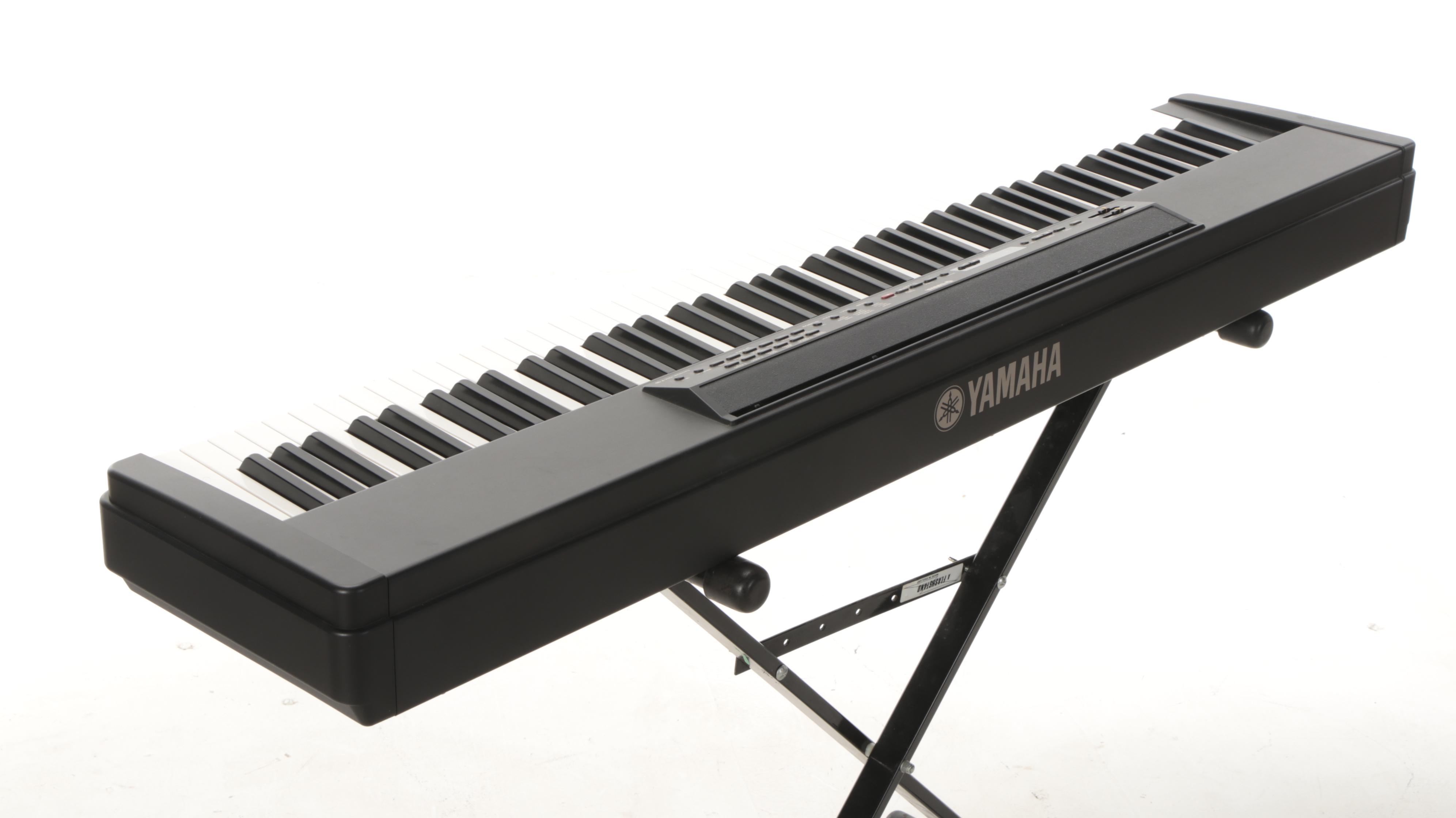 Yamaha P-80 88-Key Electric Piano Keyboard with Stand, Carrying Case and Seat