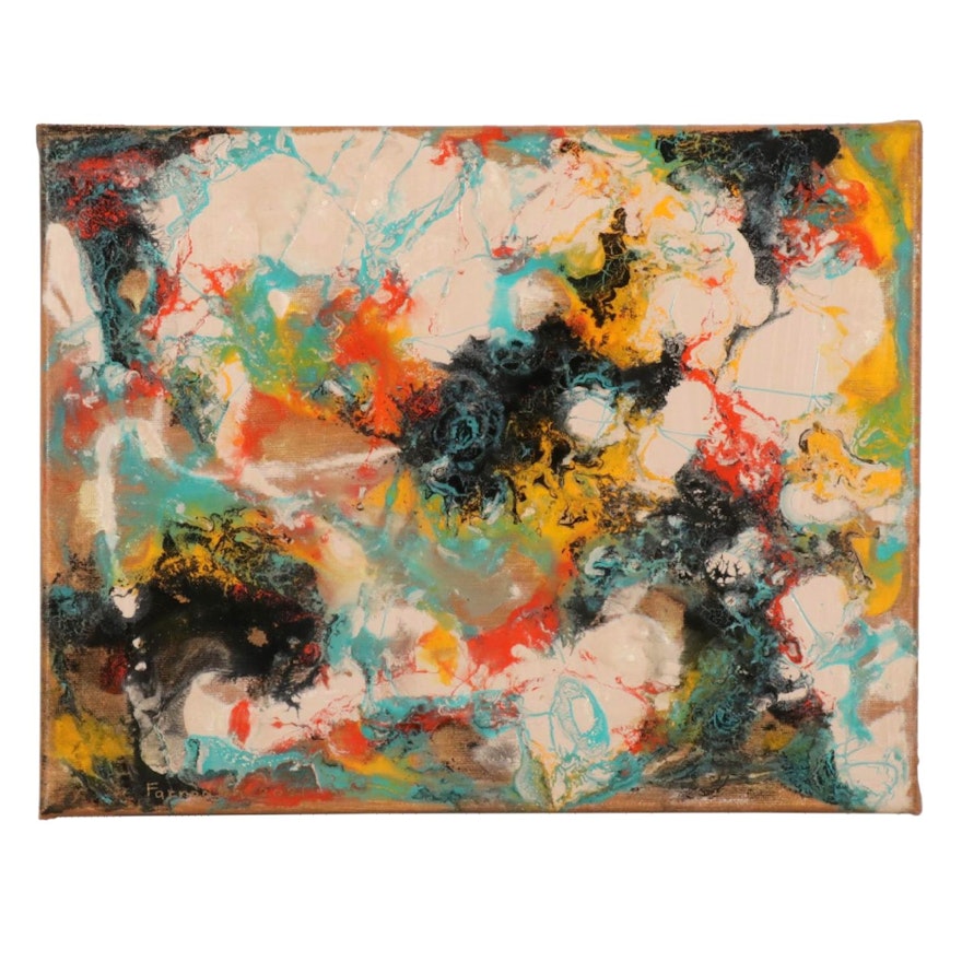 Farnoosh Lanjani Abstract Acrylic Painting, 2021