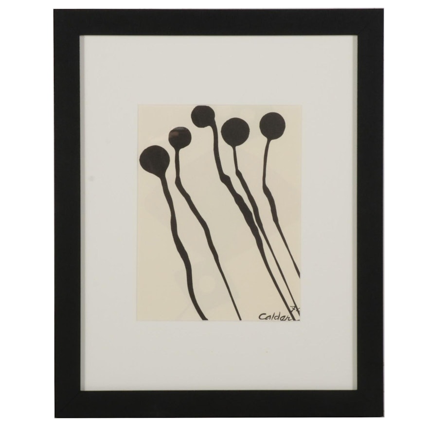 Lithograph After Alexander Calder for Galerie Adrien Maeght, 1987