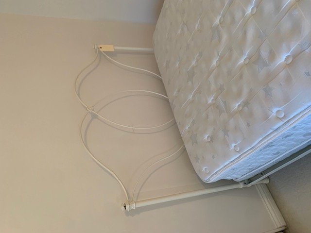 Pottery Barn White Wrought Iron Full Size Bed Frame