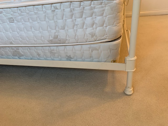 Pottery Barn White Wrought Iron Full Size Bed Frame