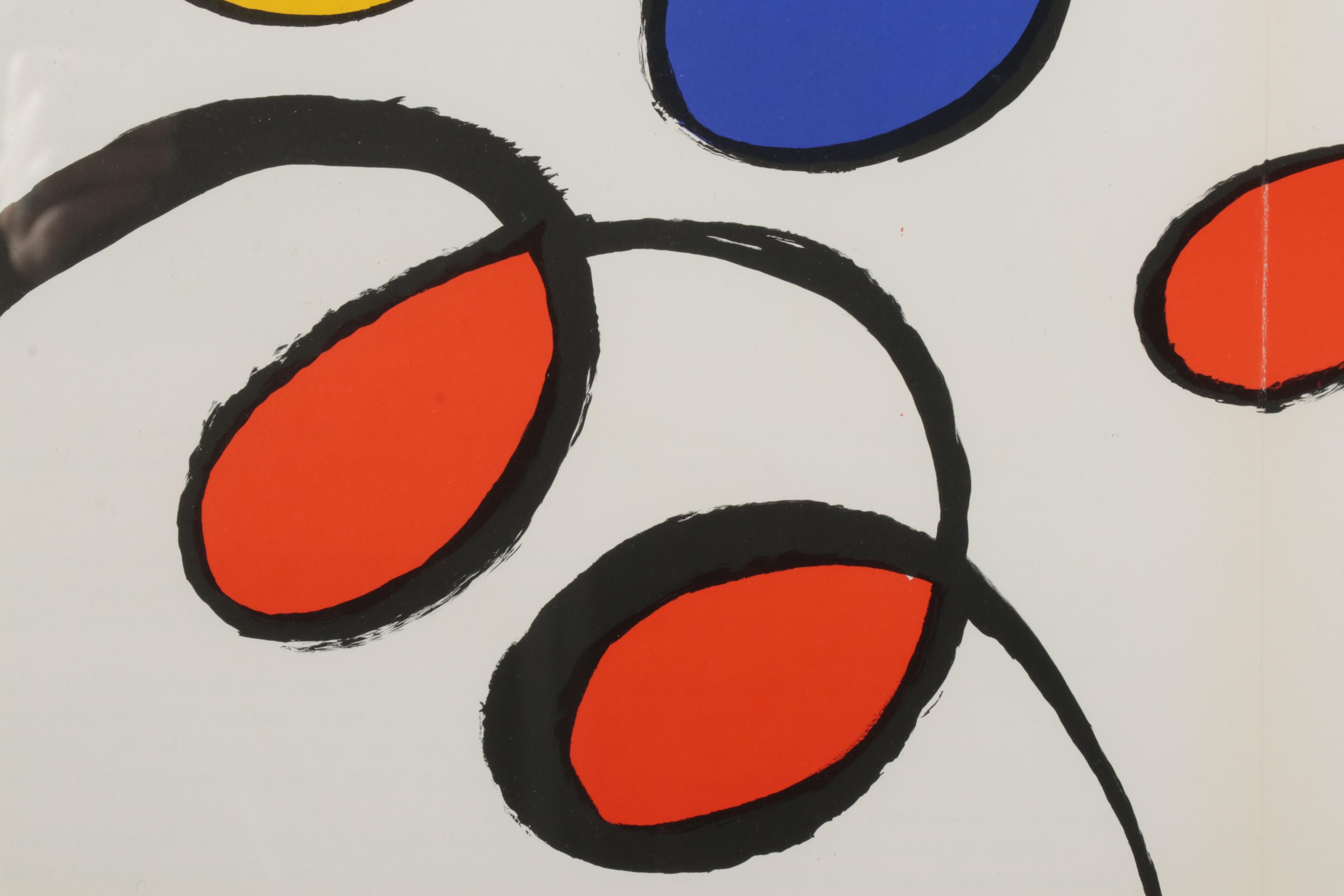 Alexander Calder Double-Page Color Lithograph for "Derrière le Miroir," 1971