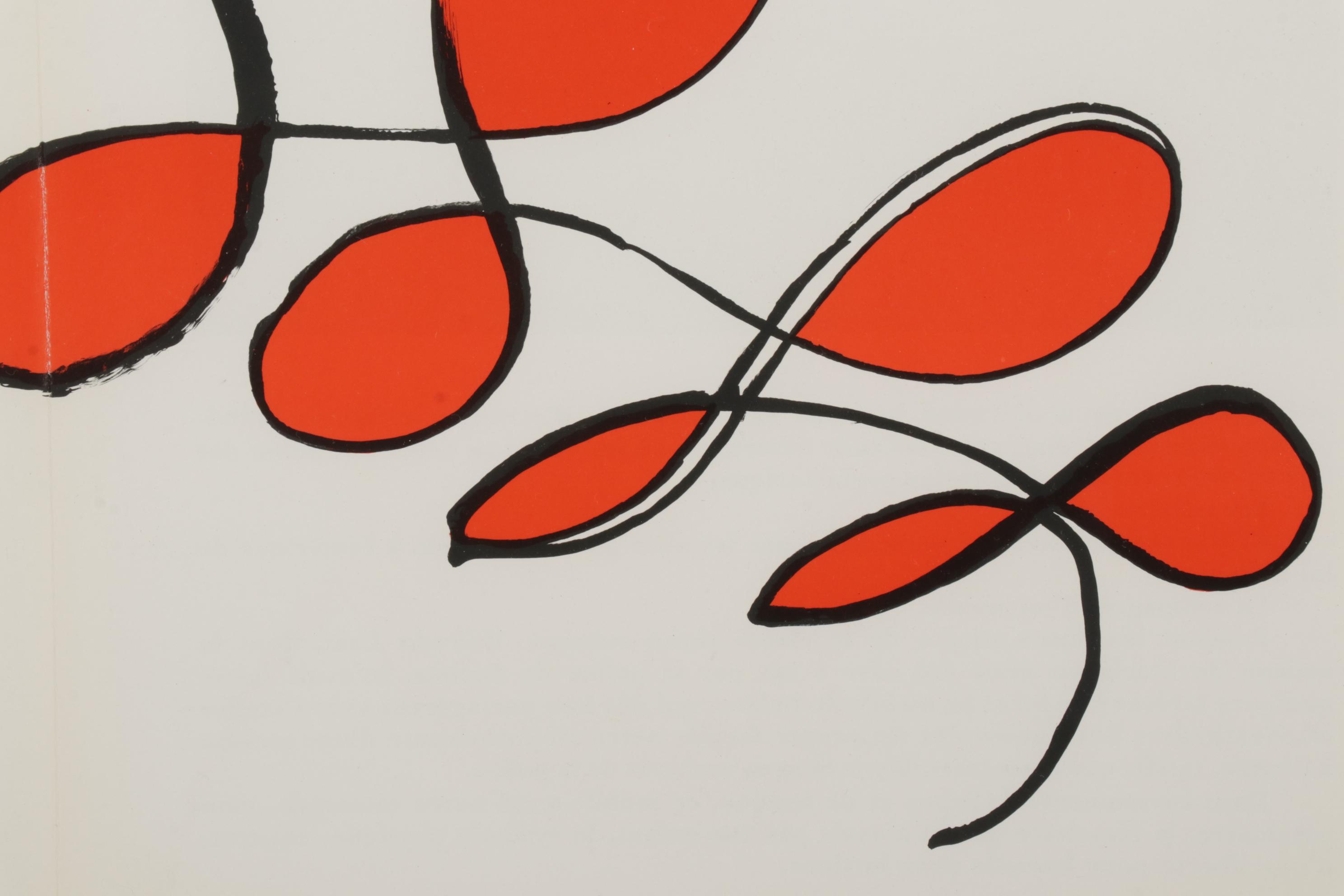 Alexander Calder Double-Page Color Lithograph for "Derrière le Miroir," 1971