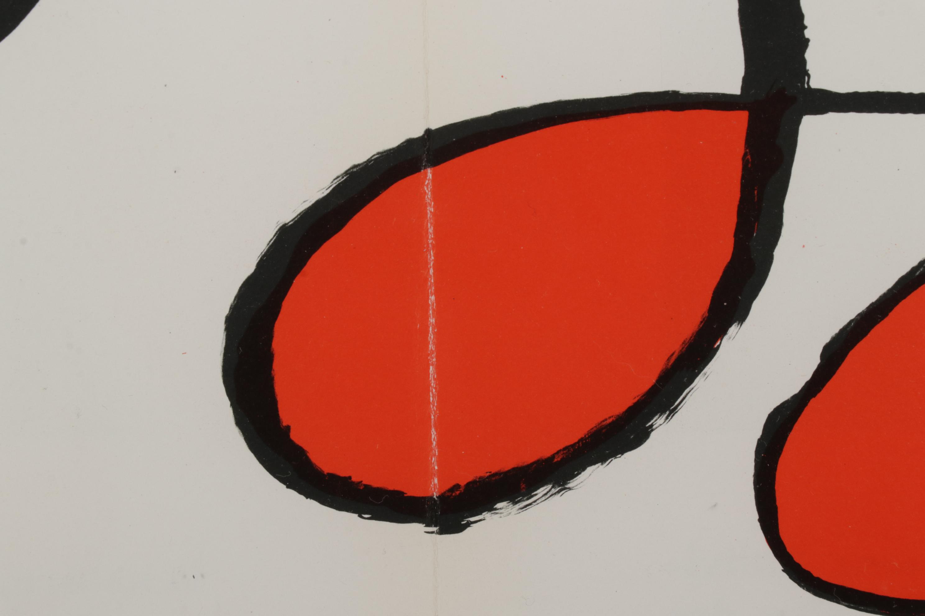 Alexander Calder Double-Page Color Lithograph for "Derrière le Miroir," 1971