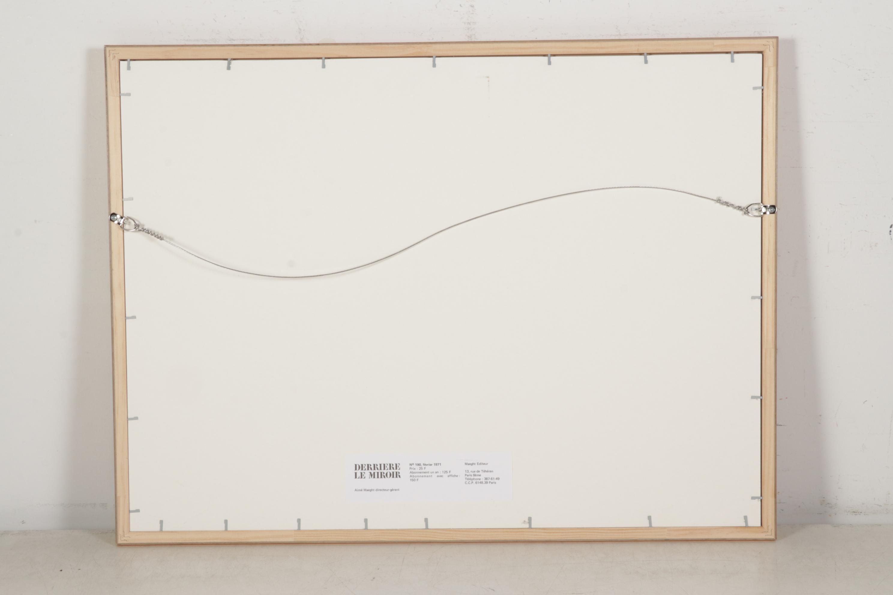 Alexander Calder Double-Page Color Lithograph for "Derrière le Miroir," 1971