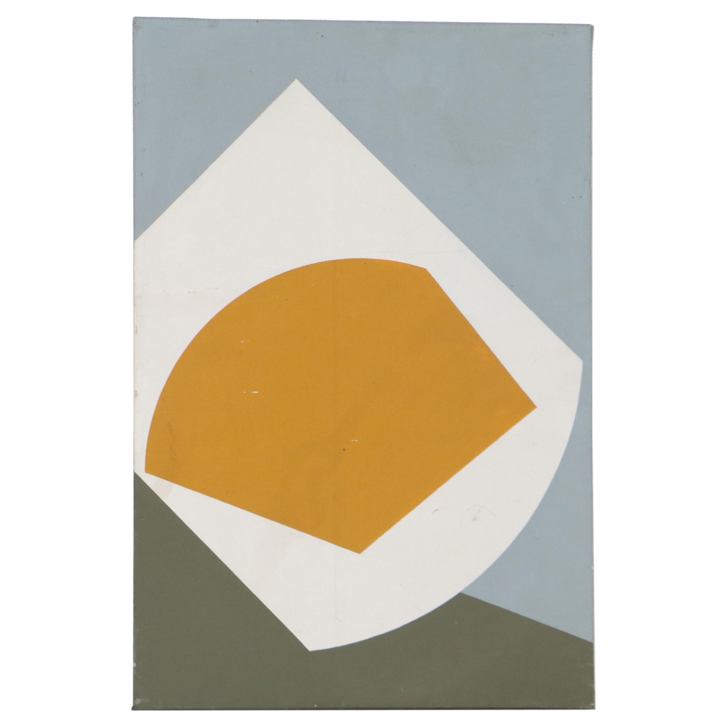 Noel Martin Abstract Geometric Oil Painting