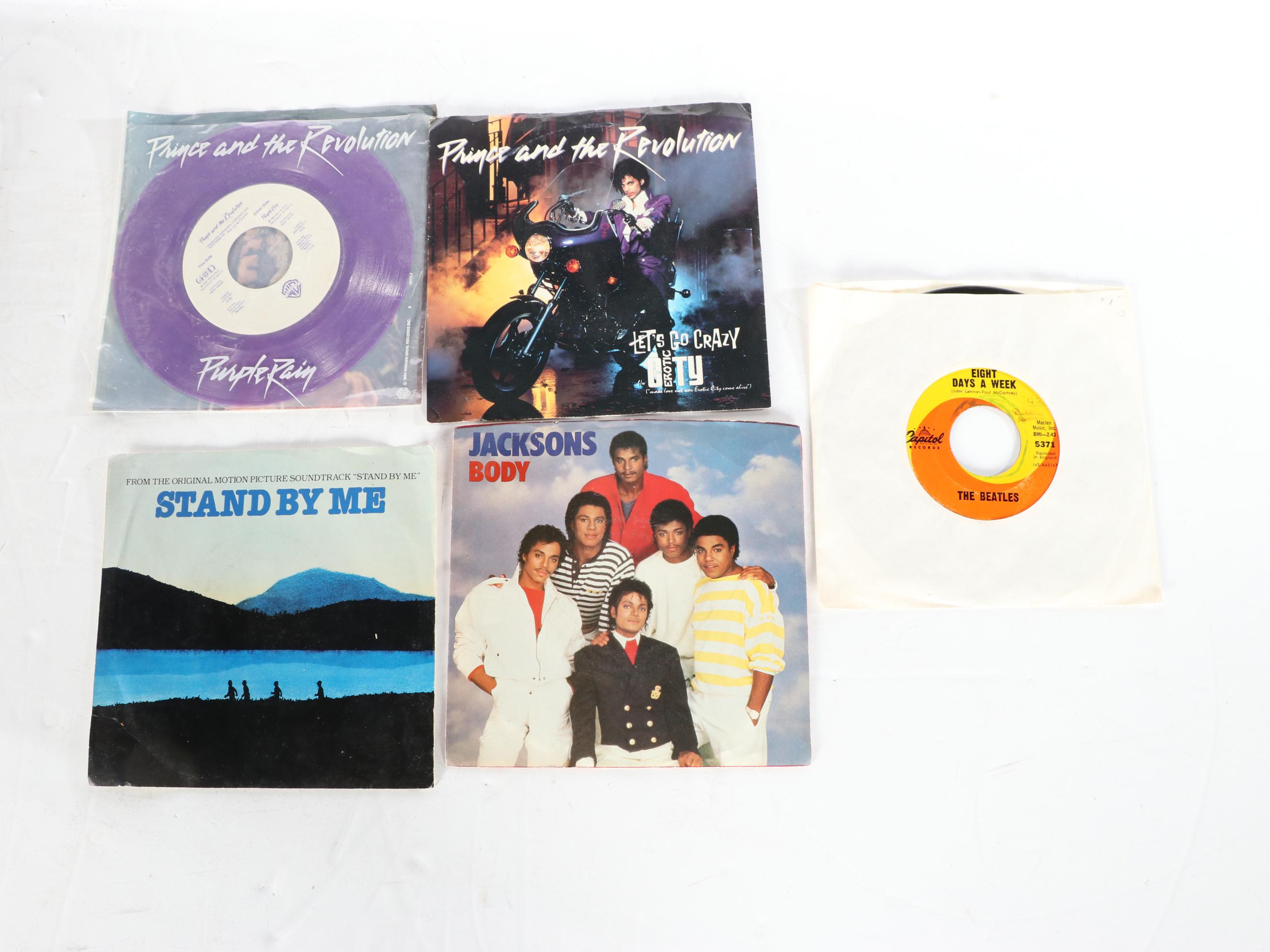 RCA Victor 45-J-9 Portable 45 RPM Record Player with Records