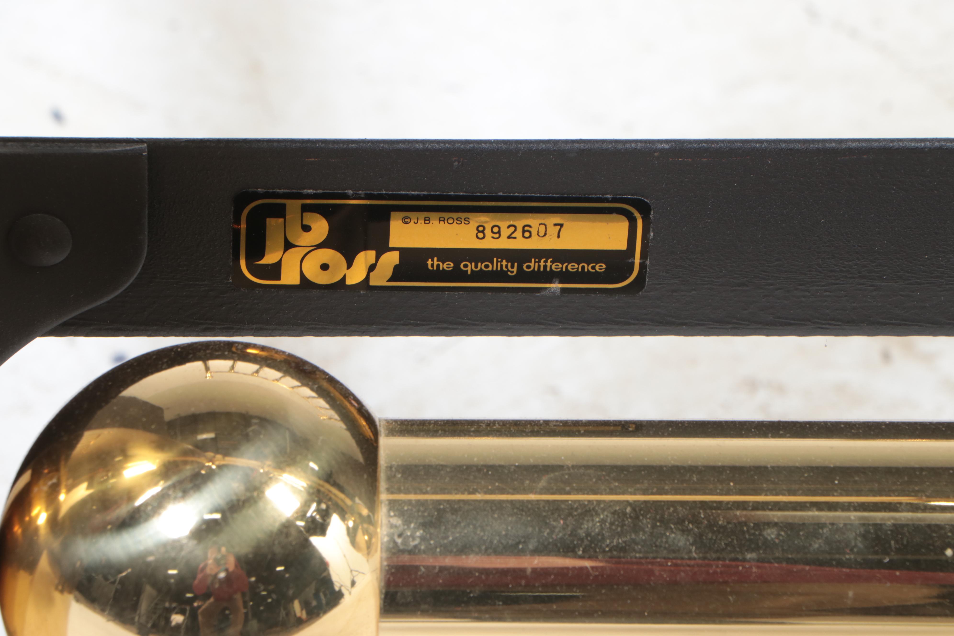 J.B. Ross Brass King Size Bed Frame, Late 20th Century