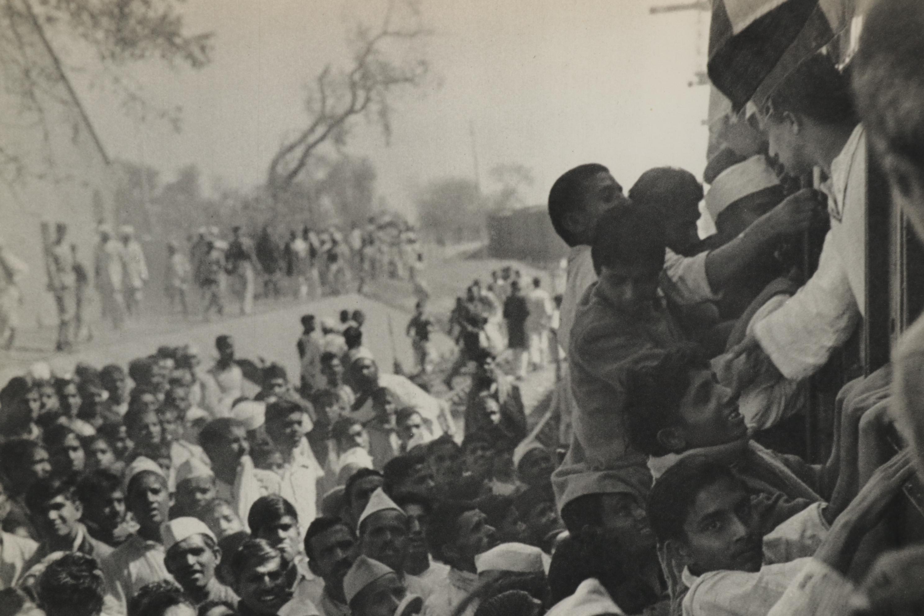 Henri Cartier-Bresson Rotogravure of the Procession of Gandhi's Ashes, 1952