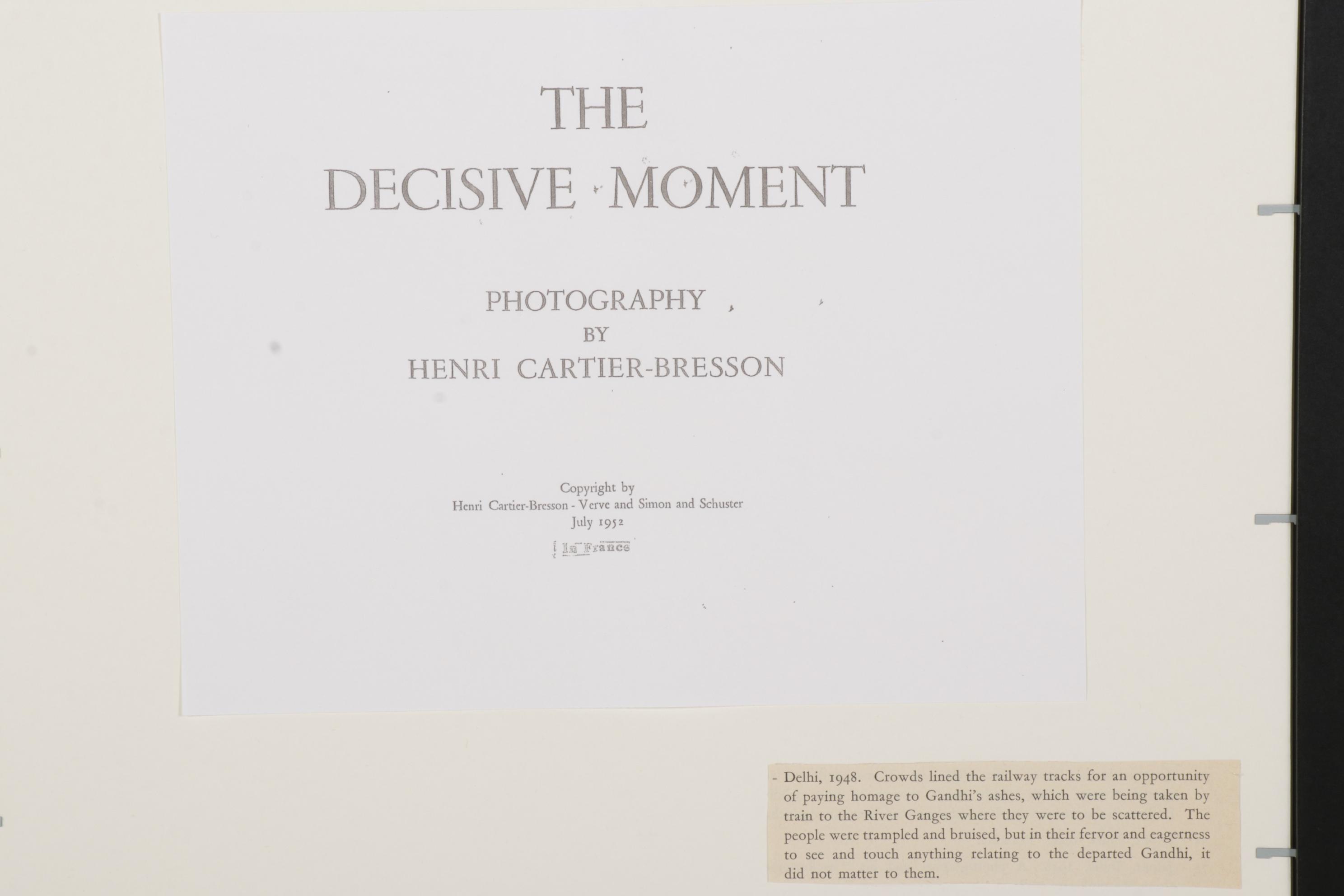 Henri Cartier-Bresson Rotogravure of the Procession of Gandhi's Ashes, 1952