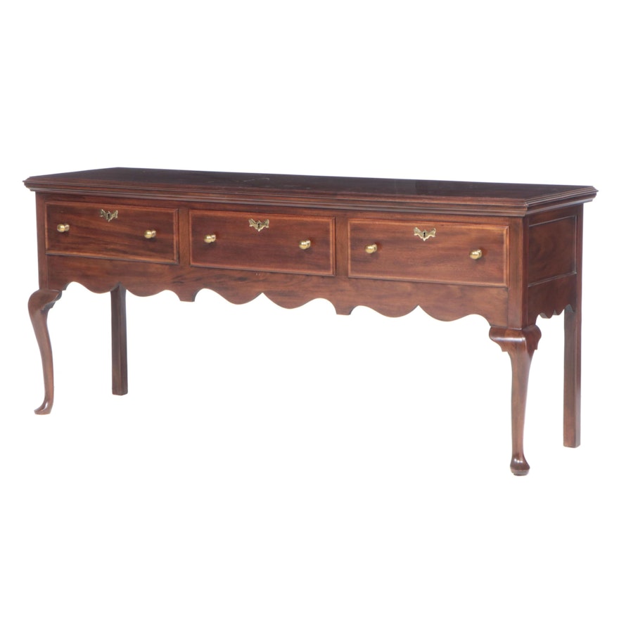 Virginia Galleries Queen Anne Style Mahogany Sideboard