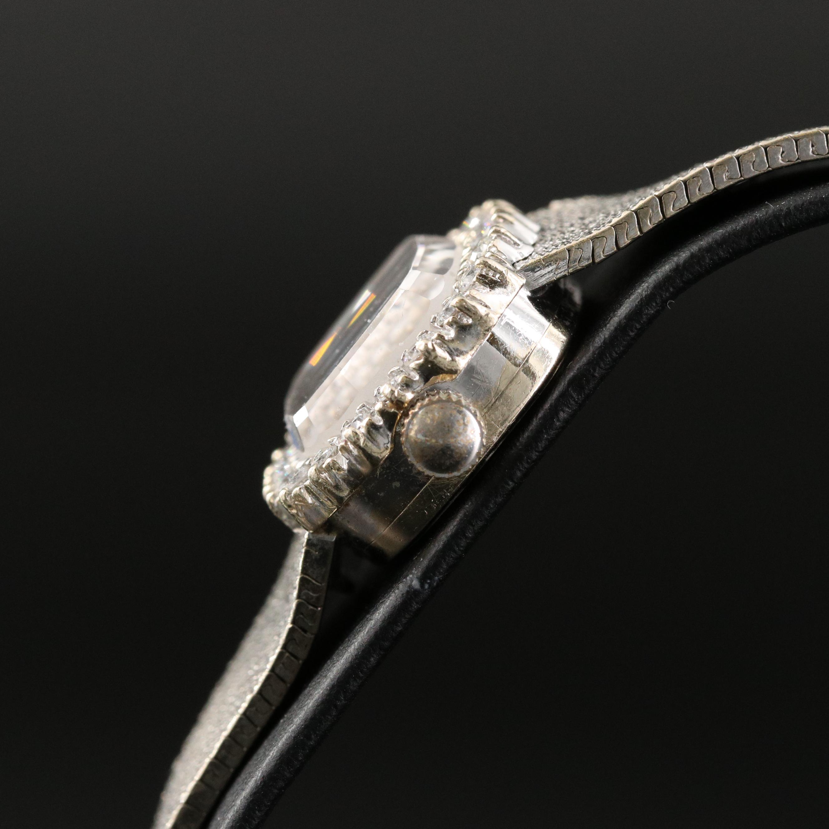 Vintage Rolex 14K Diamond Watch