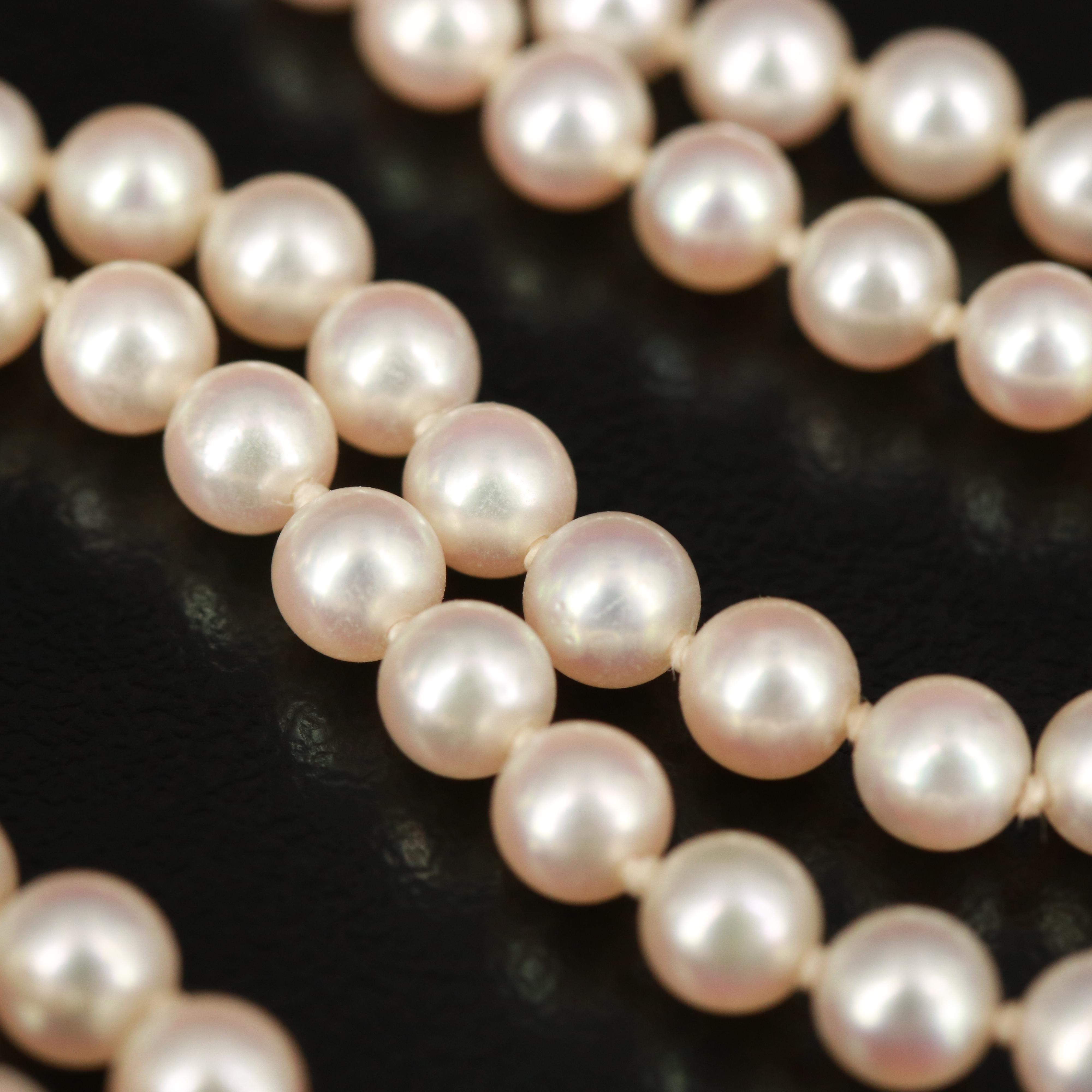 Vintage Tiffany & Co. 18K Cupid's Arrow Heart Pearl Necklace