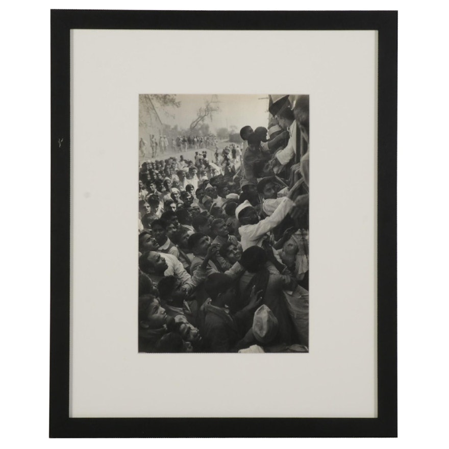 Henri Cartier-Bresson Rotogravure of the Procession of Gandhi's Ashes, 1952
