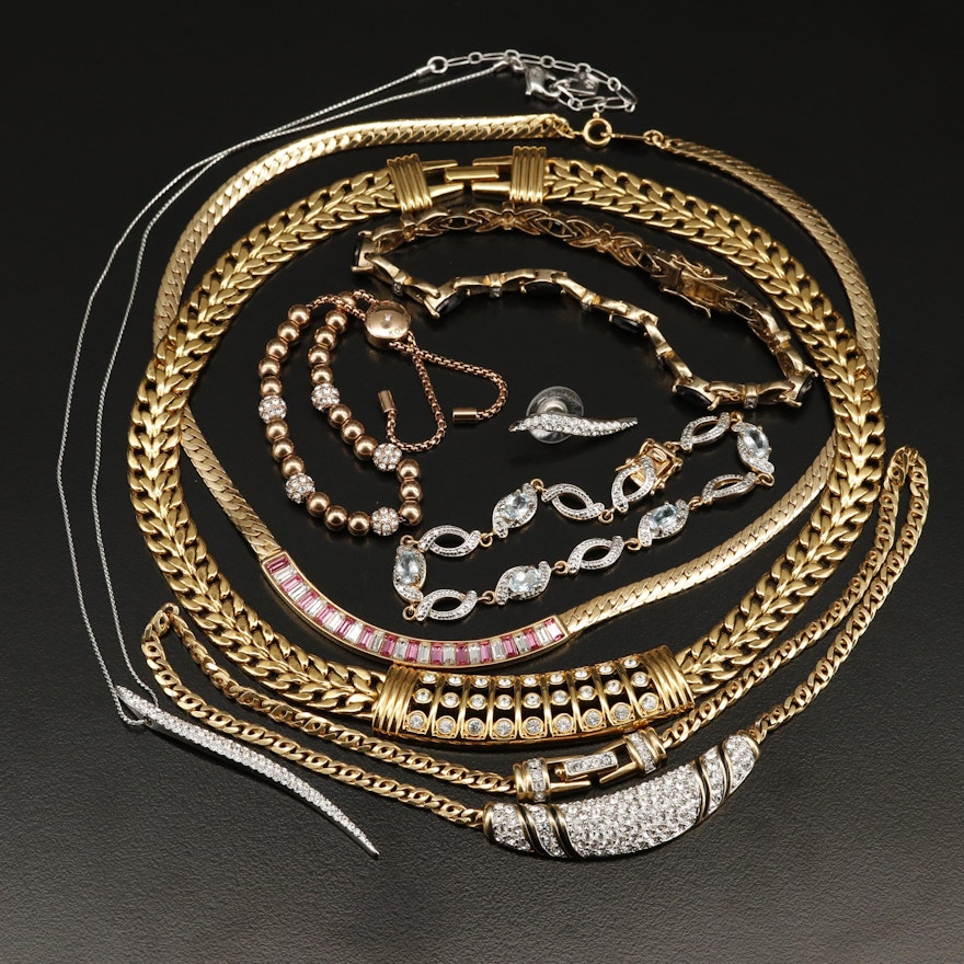 Swarovski Featured with Rhinestone Jewelry Assortment