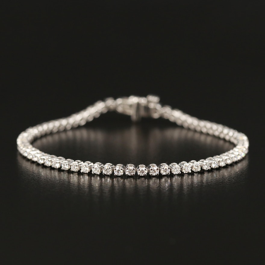 14K 1.84 CTW Diamond Tennis Bracelet