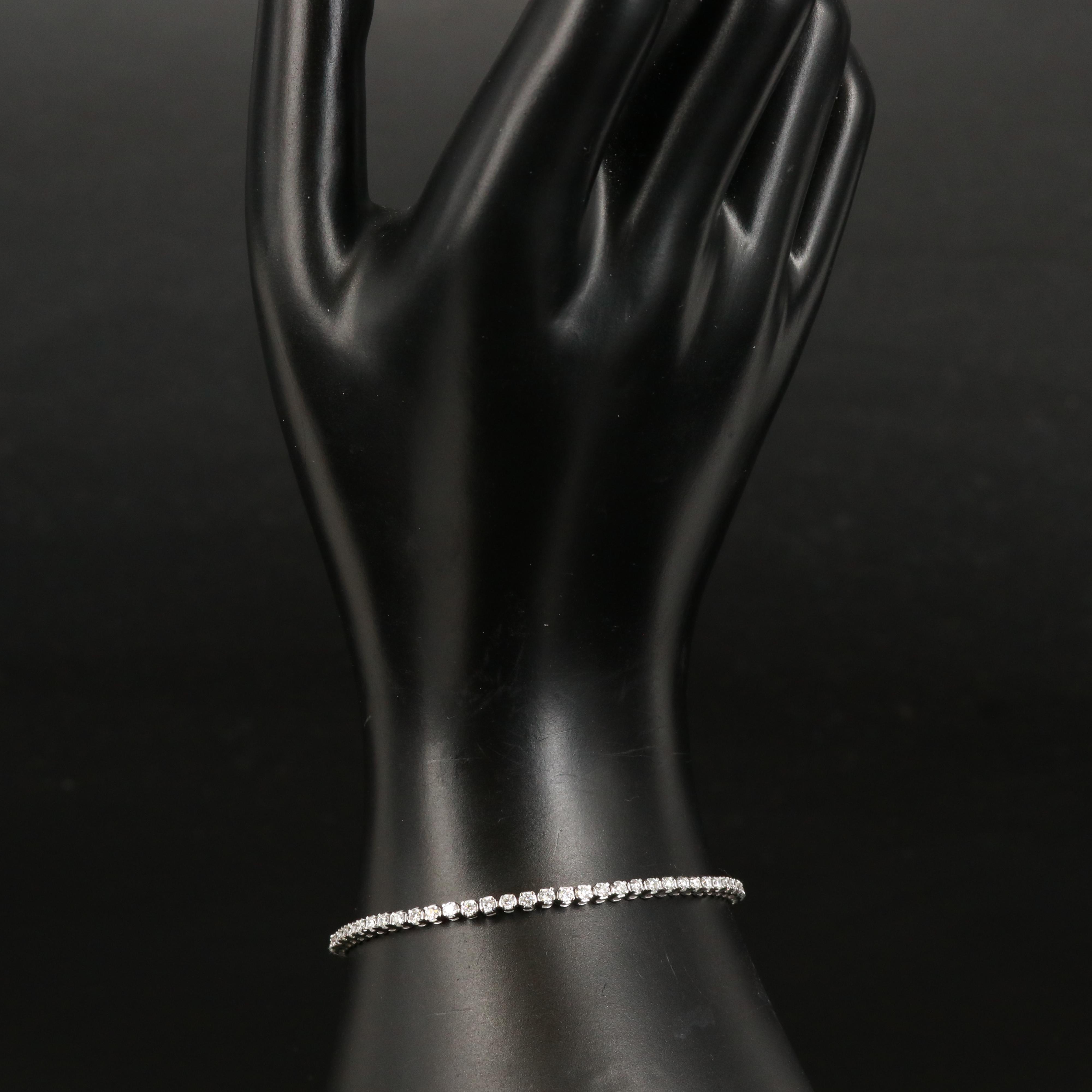 14K 1.84 CTW Diamond Tennis Bracelet