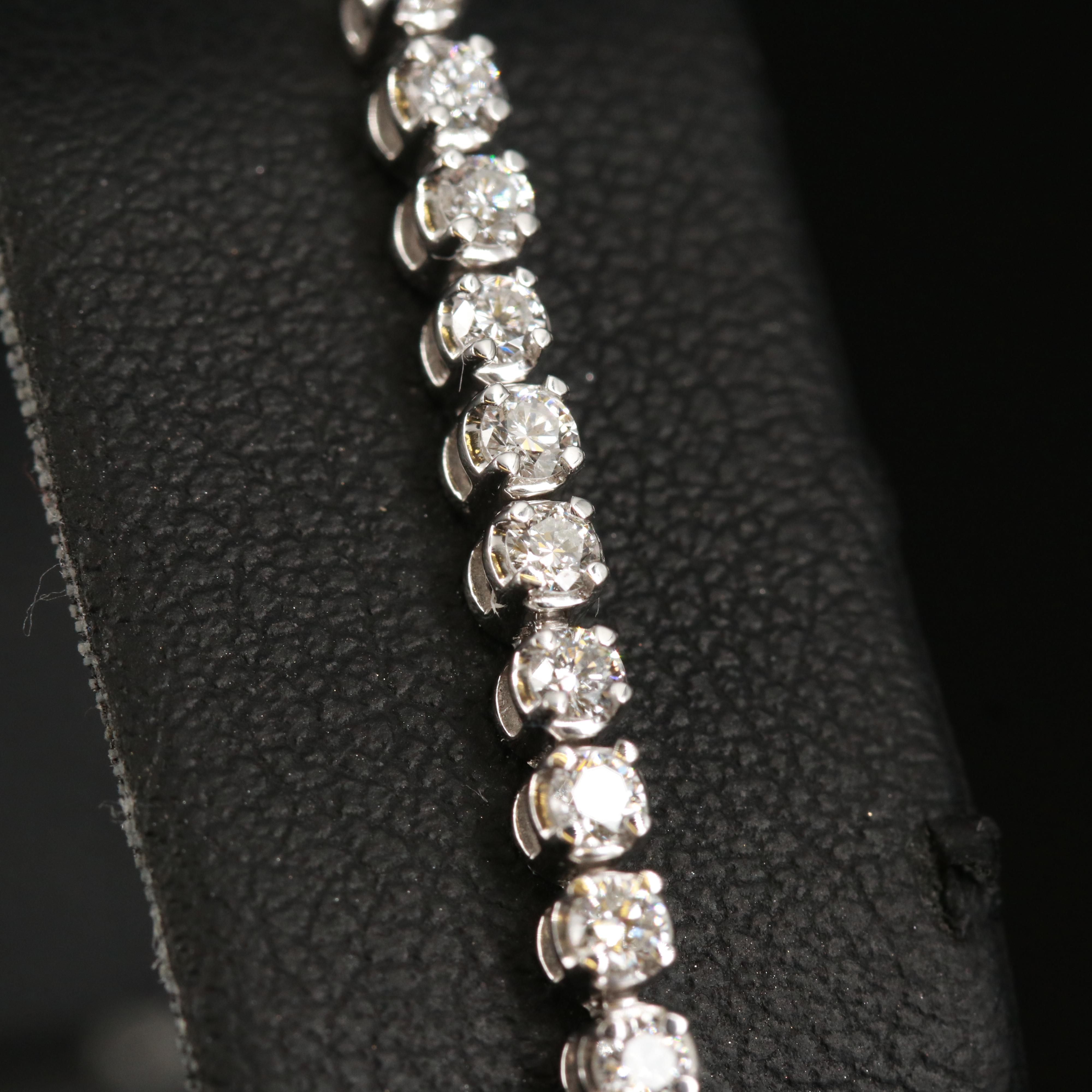 14K 1.84 CTW Diamond Tennis Bracelet