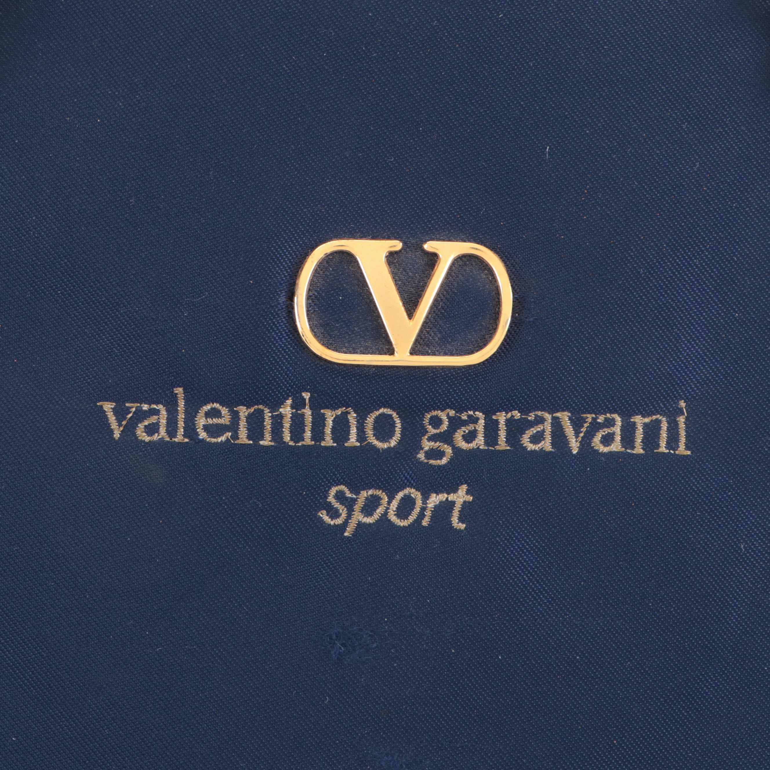 Valentino Garavani Sport Domed Handbag in Blue with Chain Link Straps