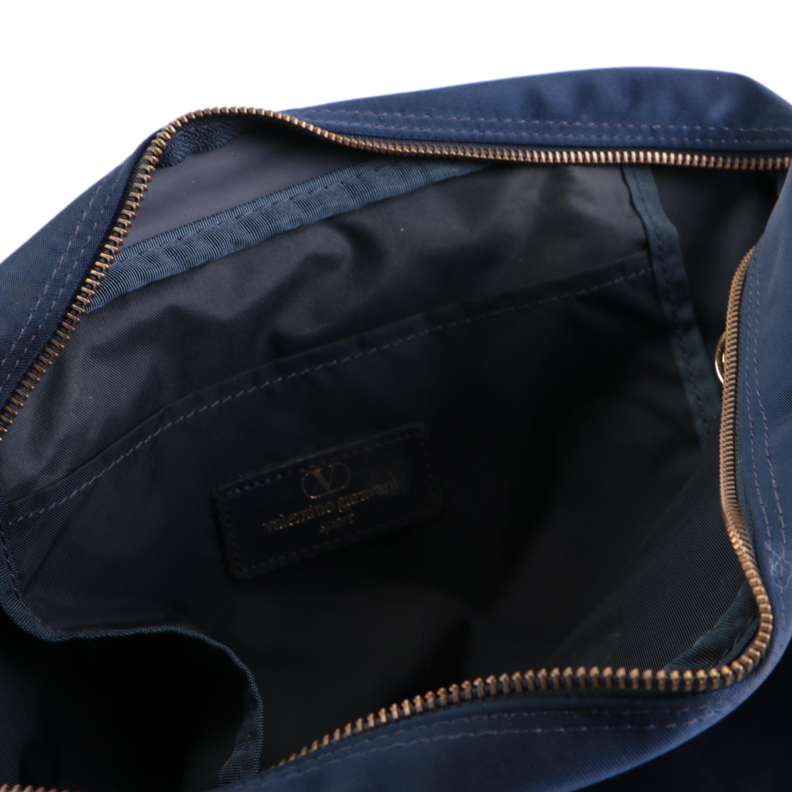 Valentino Garavani Sport Domed Handbag in Blue with Chain Link Straps