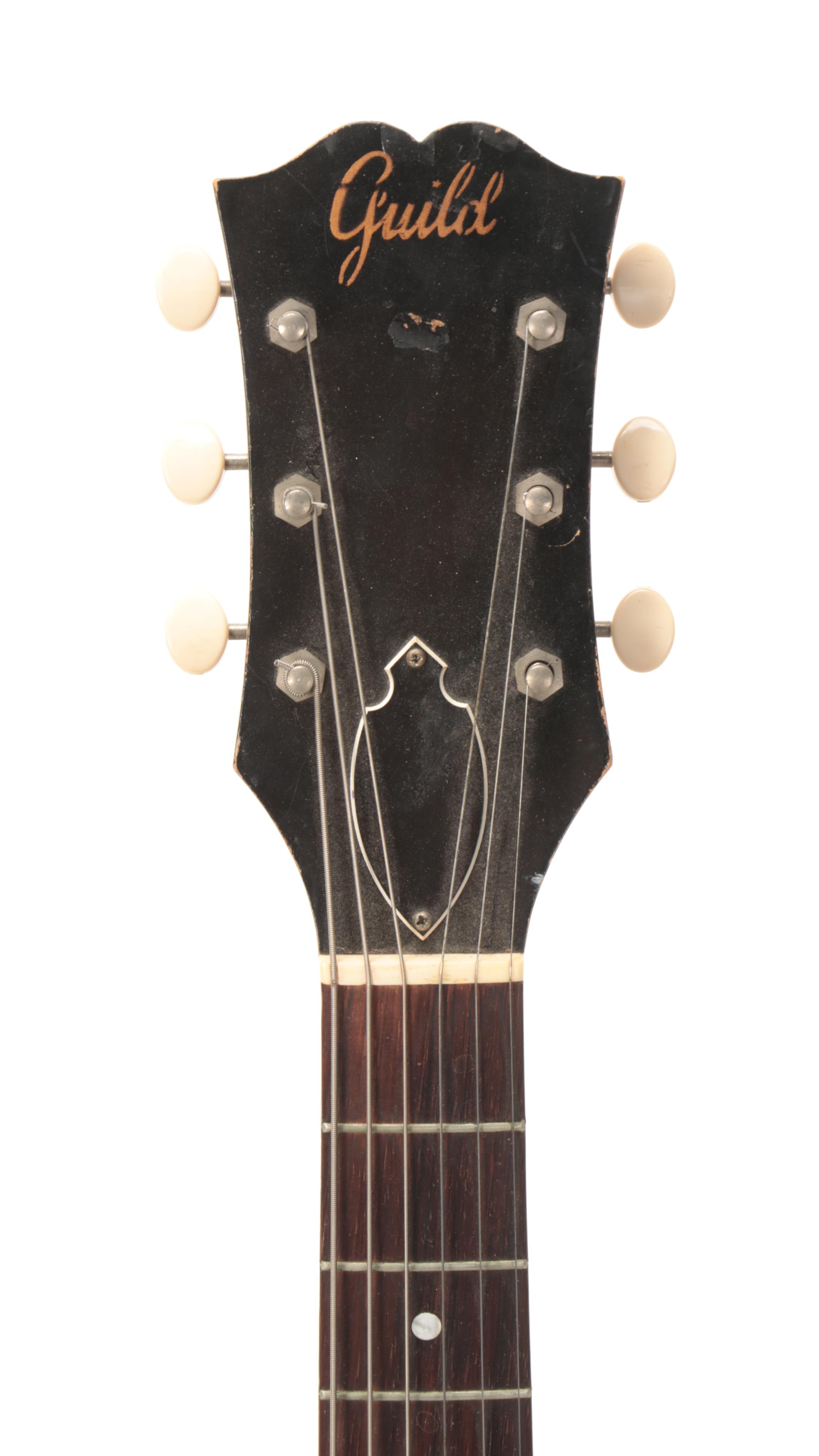 Guild M-65 "Freshman" 3/4 Size Semi-Hollow Electric Guitar with Case, 1960