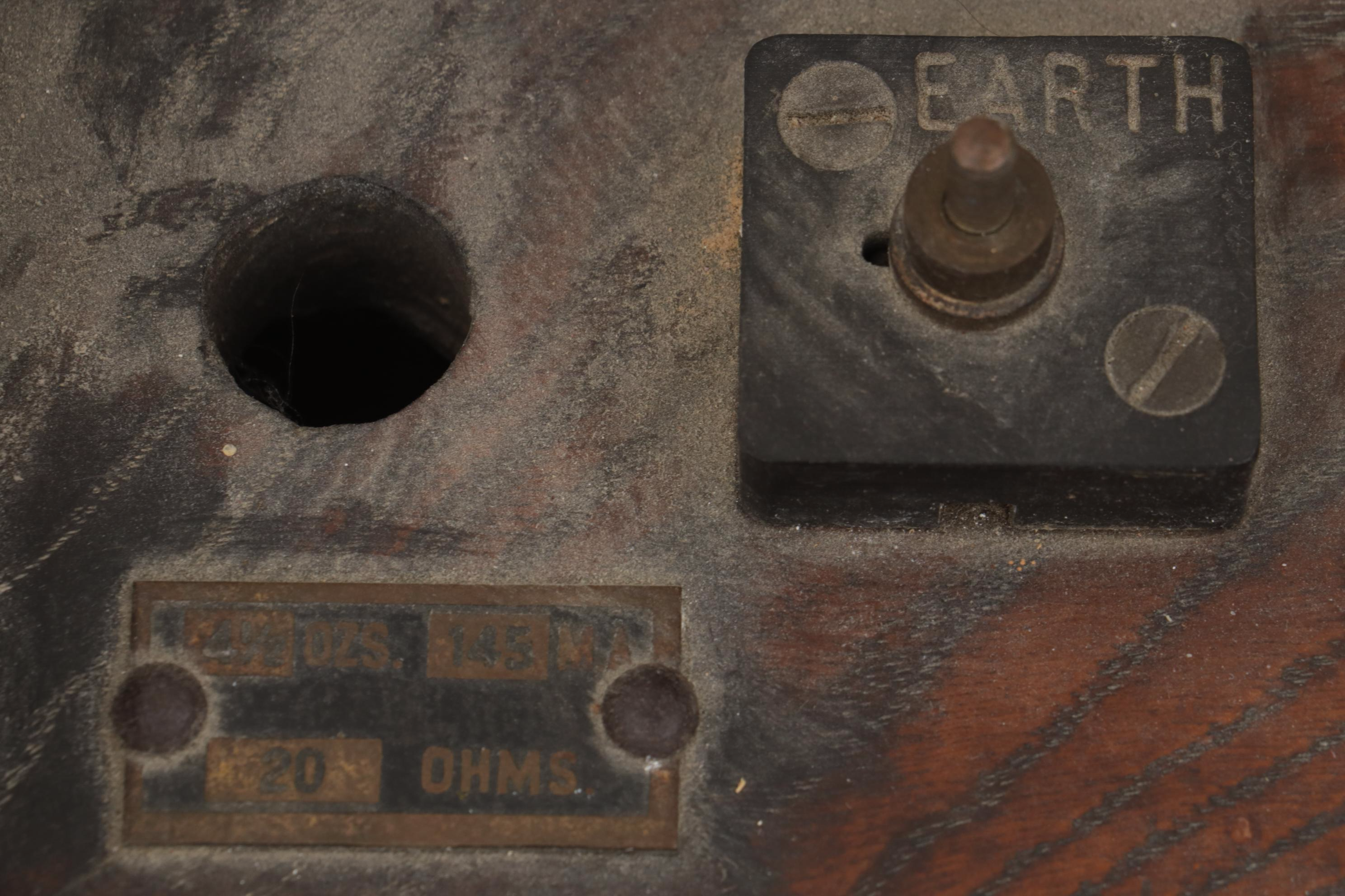 The Gledhill-Brook Time Recorders Ltd. Oak Cased Time Clock, Early 20th Century